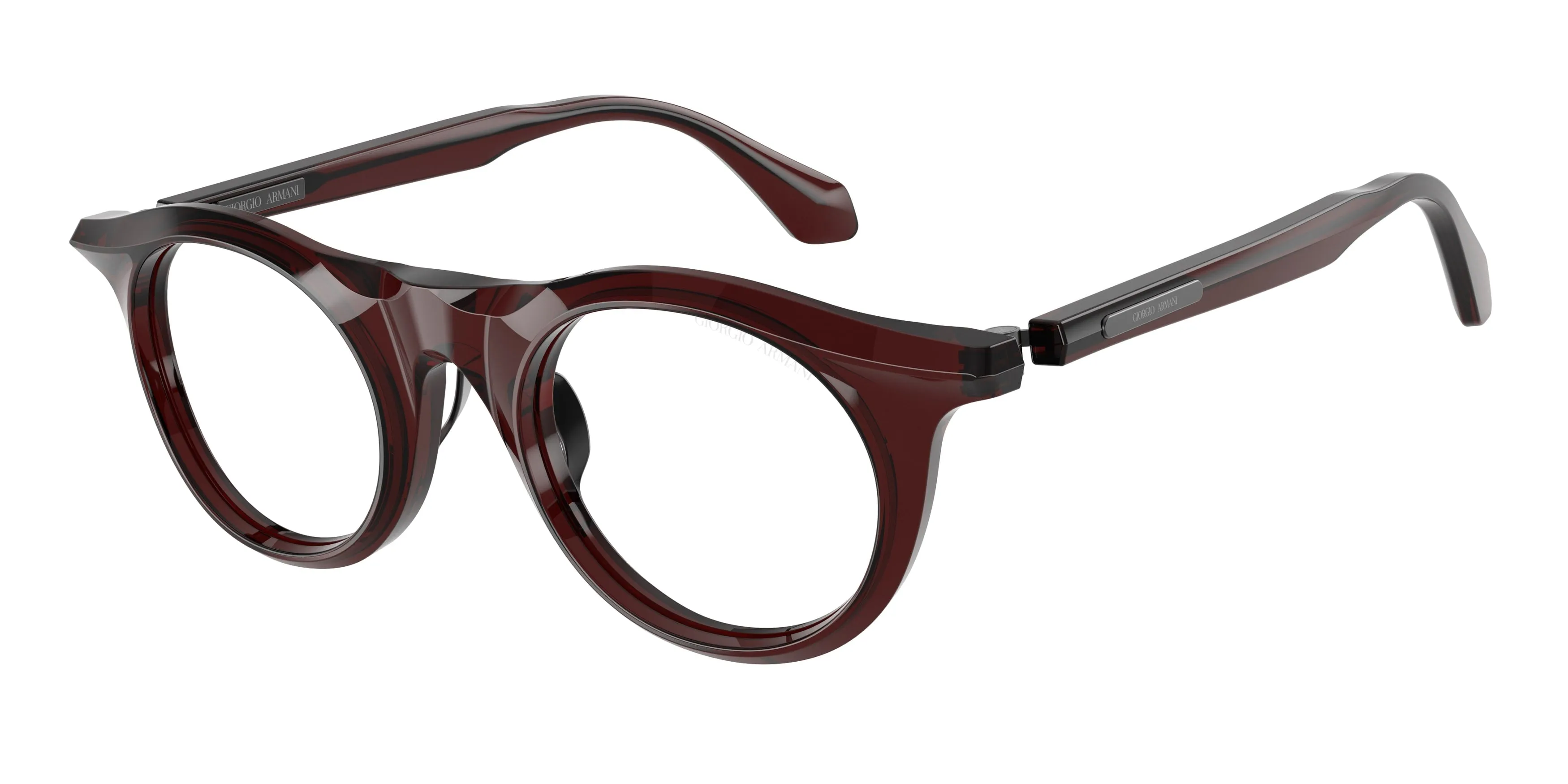 Giorgio Armani AR8258 64221W Occhiali da sole Acetato Rosso Trasparente Pantos Normale - immagine 1