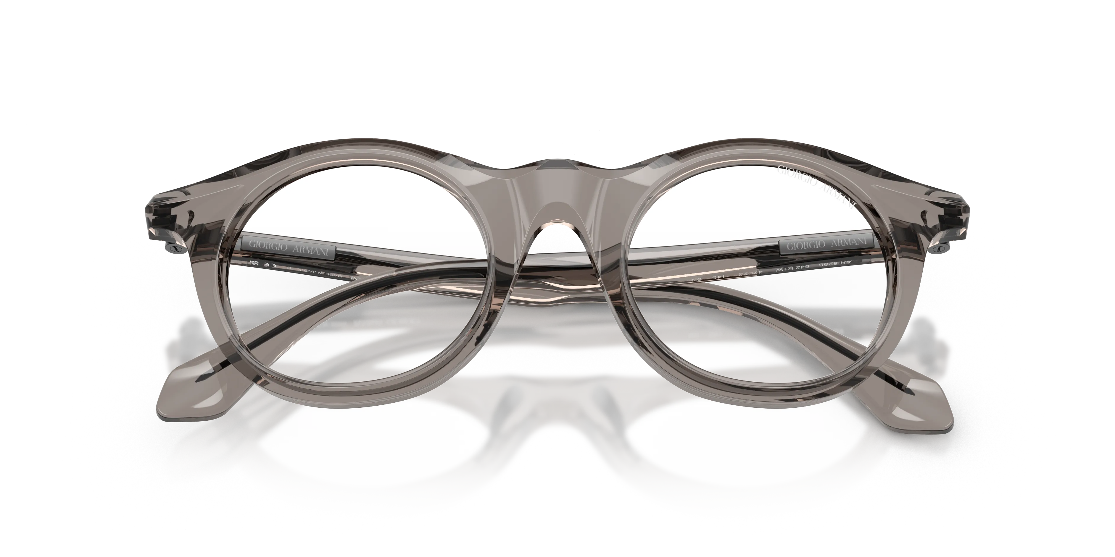 Giorgio Armani AR8258 64211W Occhiali da sole Acetato Grigio Trasparente Pantos Normale - immagine 2