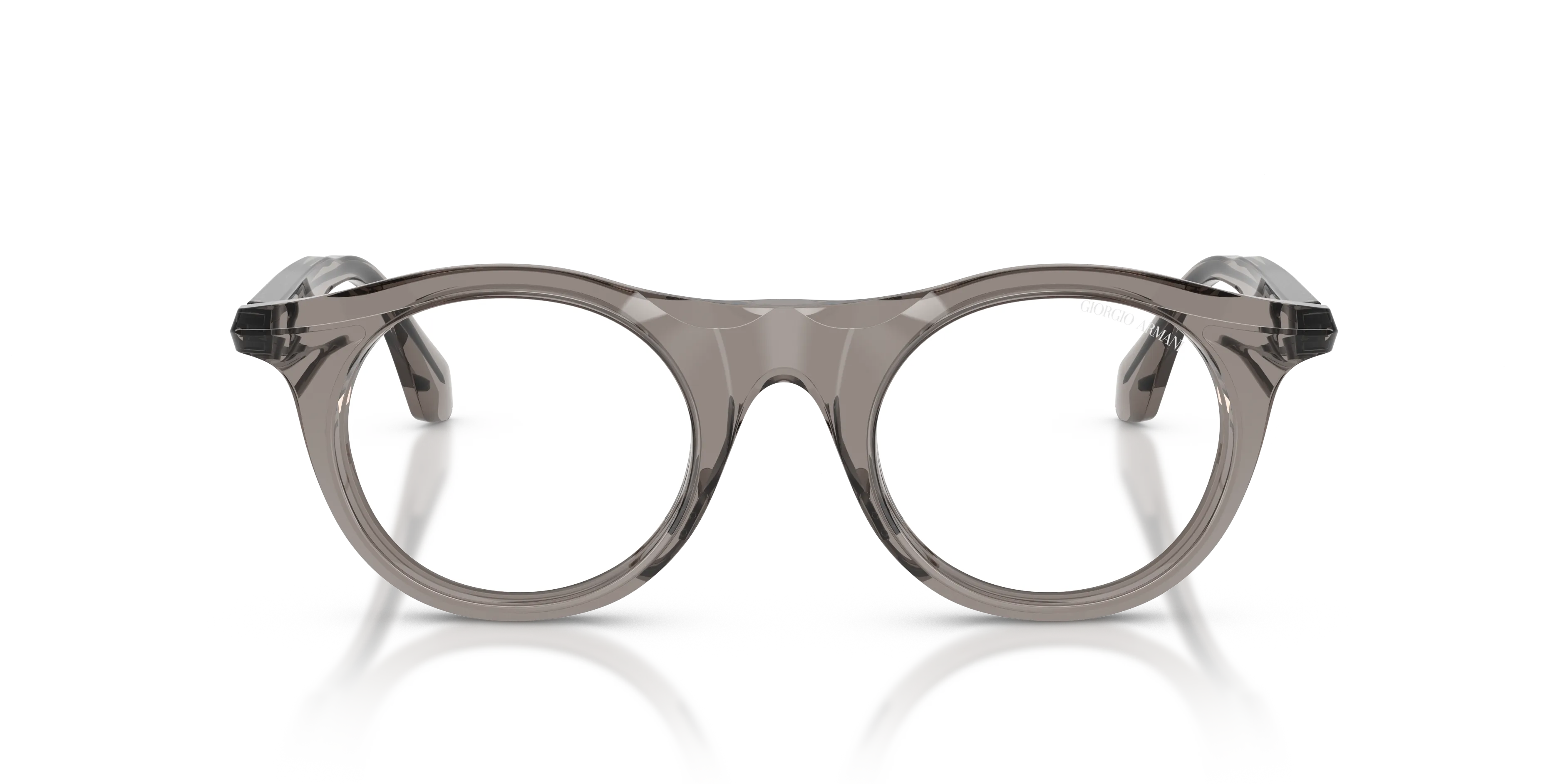 Giorgio Armani AR8258 64211W Occhiali da sole Acetato Grigio Trasparente Pantos Normale - immagine 3