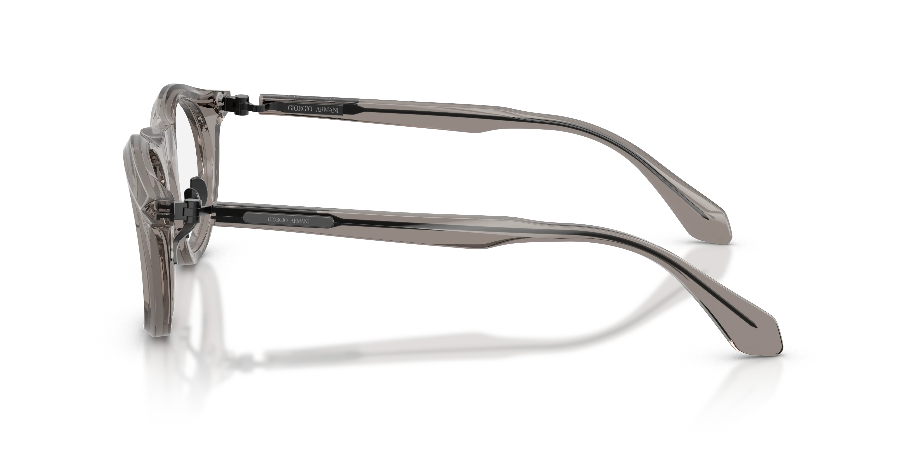 Giorgio Armani AR8258 64211W Occhiali da sole Acetato Grigio Trasparente Pantos Normale - immagine 4