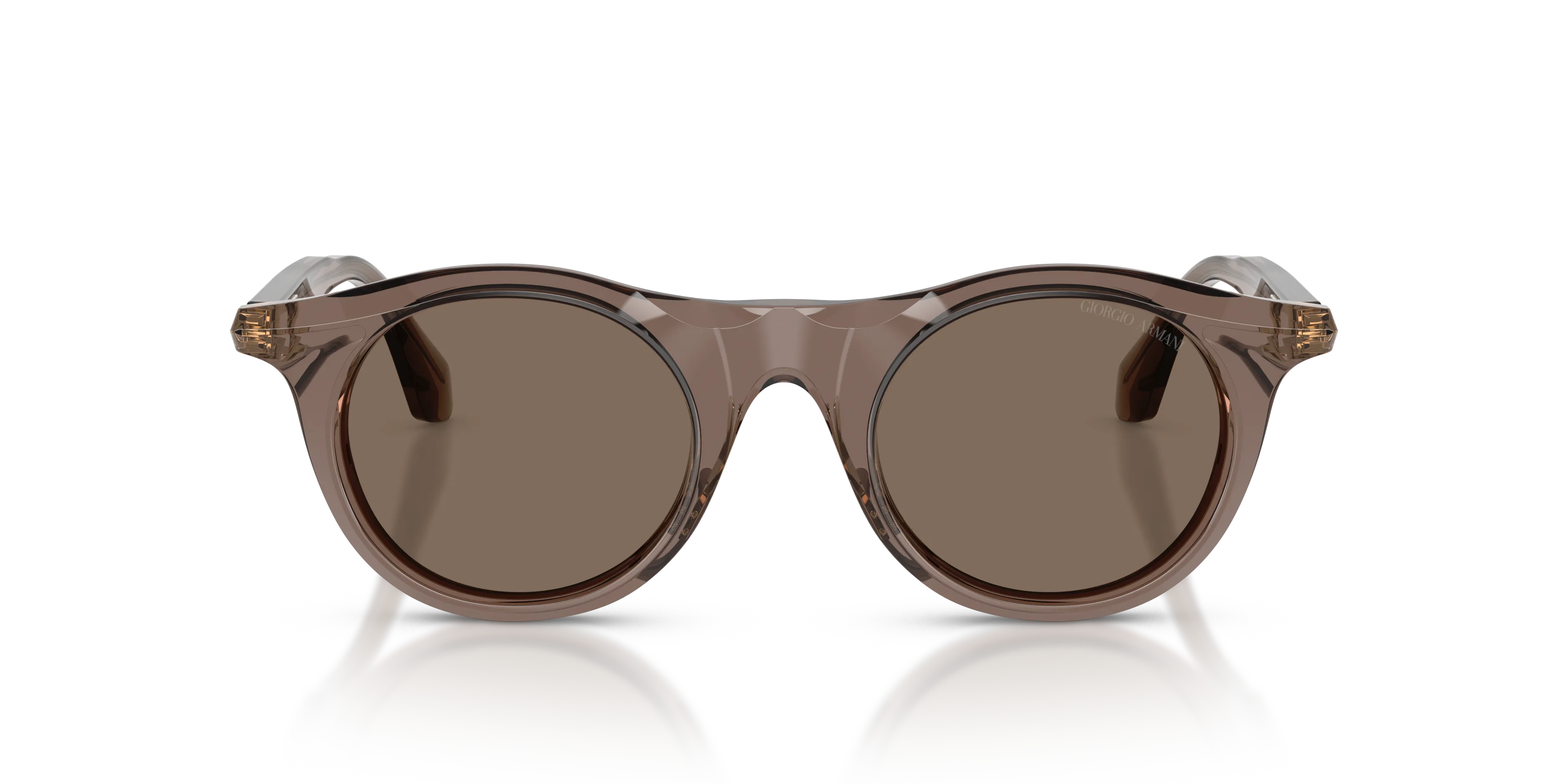 Giorgio Armani AR8258 642073 Occhiali da sole Acetato Marrone Marrone Pantos Normale - immagine 3