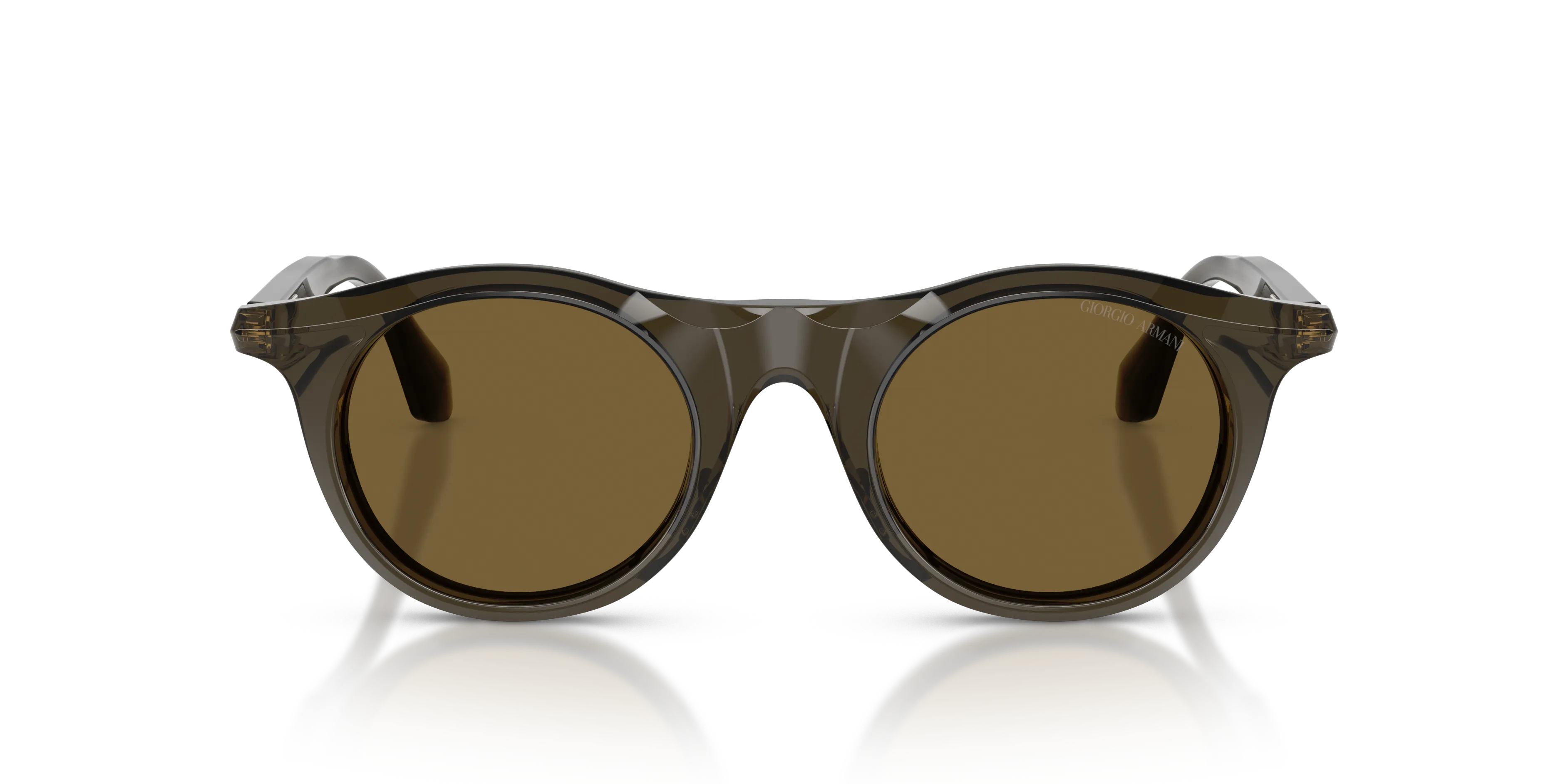 Giorgio Armani AR8258 641973 Occhiali da sole Acetato Verde Marrone Pantos Normale - immagine 3