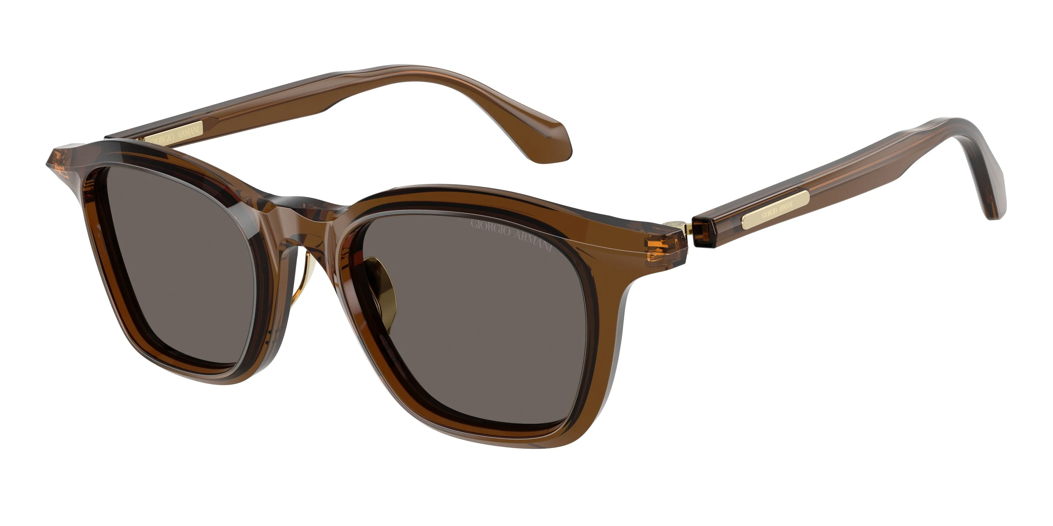Giorgio Armani AR8257 642453 Occhiali da sole Acetato Marrone Marrone Pillow Normale - immagine 1