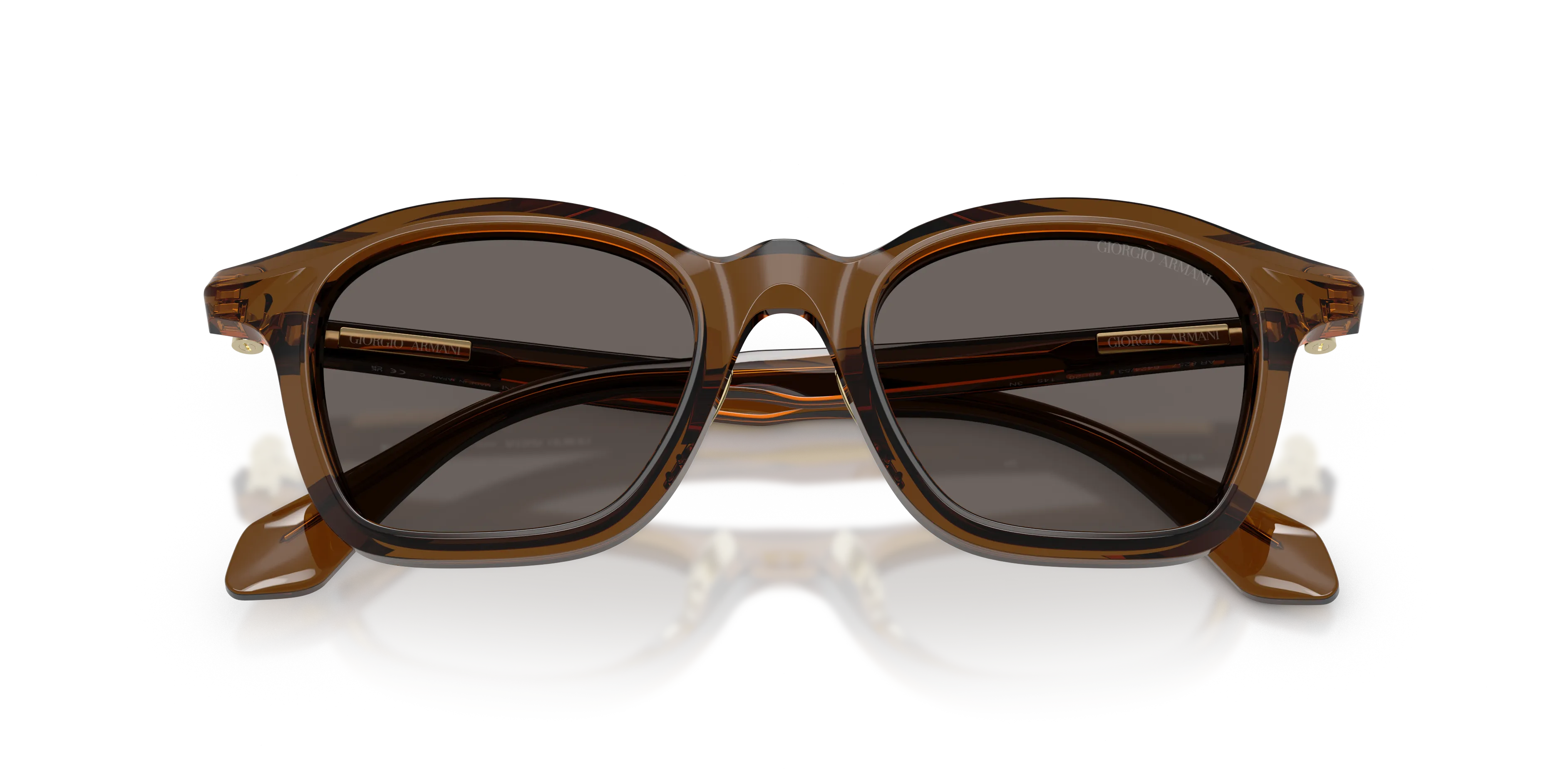Giorgio Armani AR8257 642453 Occhiali da sole Acetato Marrone Marrone Pillow Normale - immagine 2