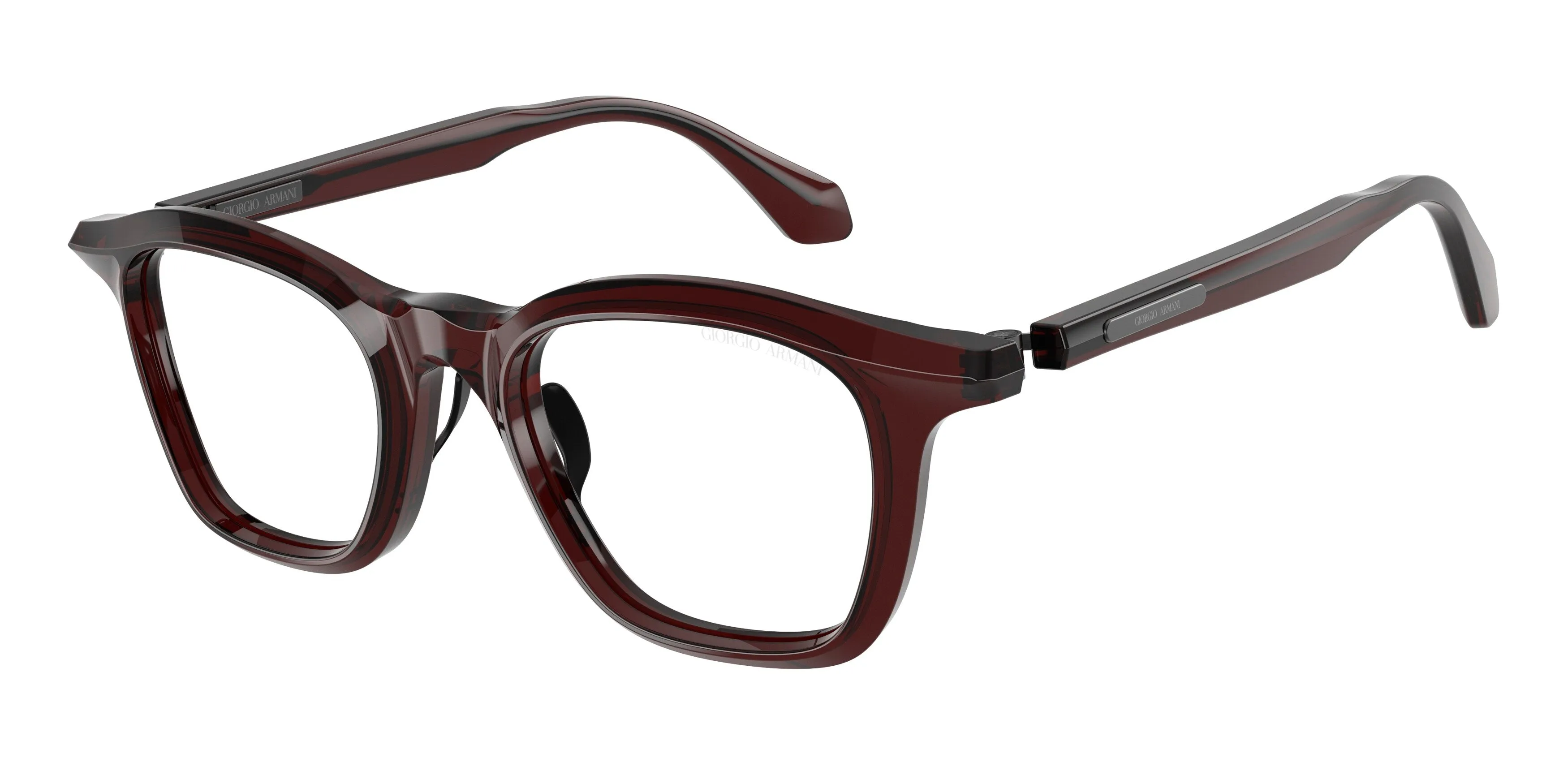 Giorgio Armani AR8257 64221W Occhiali da sole Acetato Rosso Trasparente Pillow Normale - immagine 1