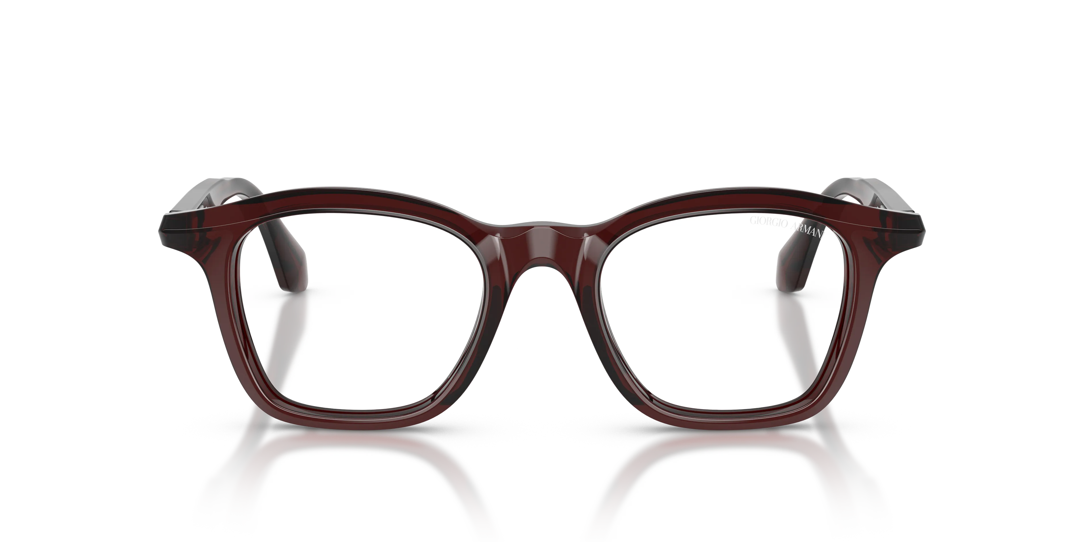 Giorgio Armani AR8257 64221W Occhiali da sole Acetato Rosso Trasparente Pillow Normale - immagine 3