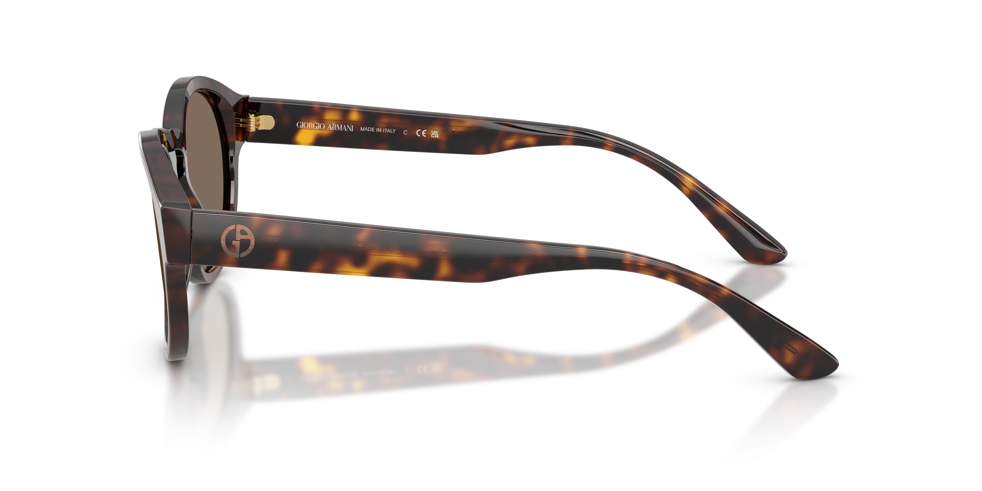 Giorgio Armani AR8146 502673 Occhiali da sole Acetato Marrone Marrone Pantos Normale - immagine 4