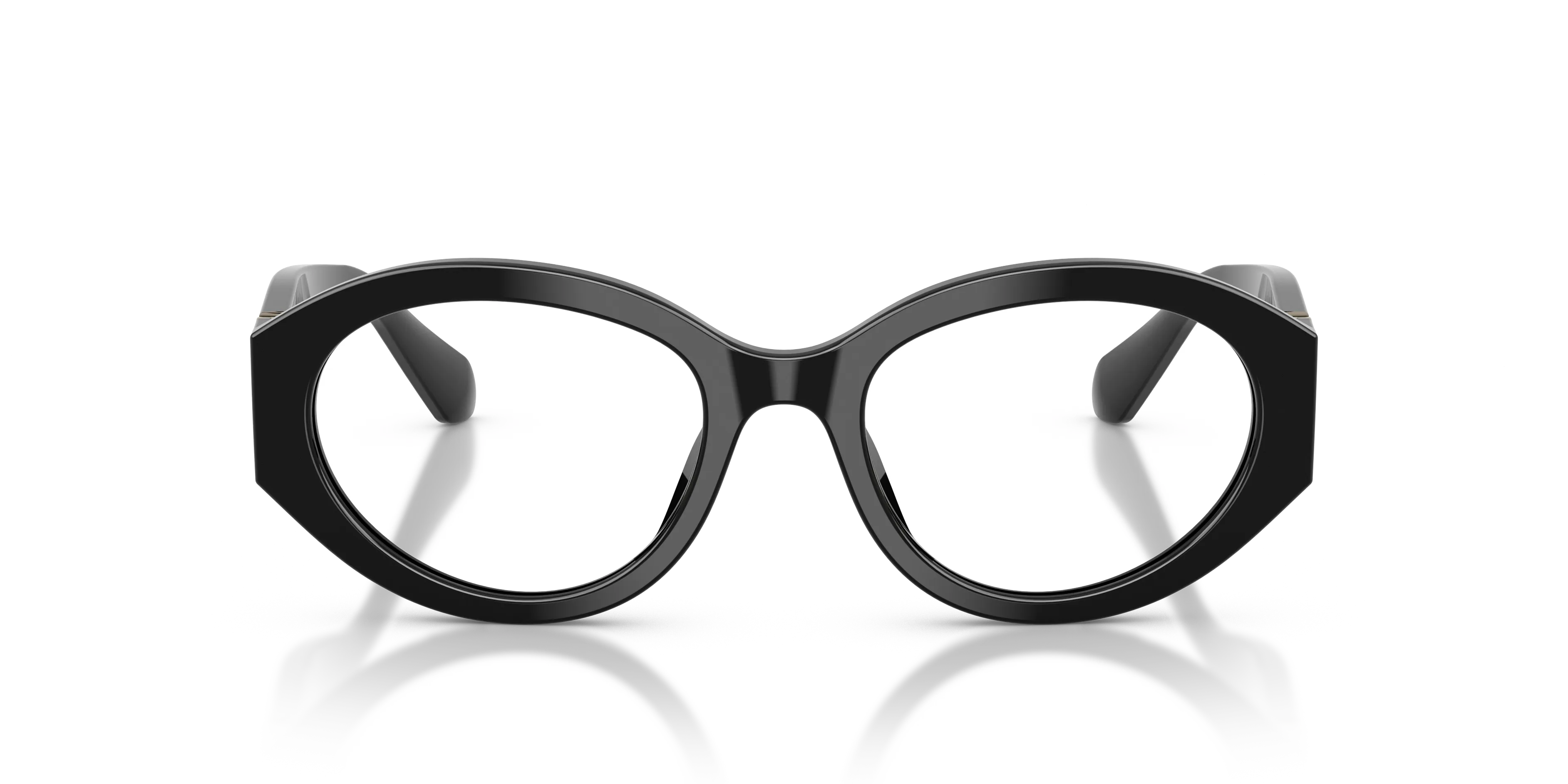 Giorgio Armani AR7298U 5875 Montature da vista Acetato Nero Trasparente Rotonda Normale - immagine 3
