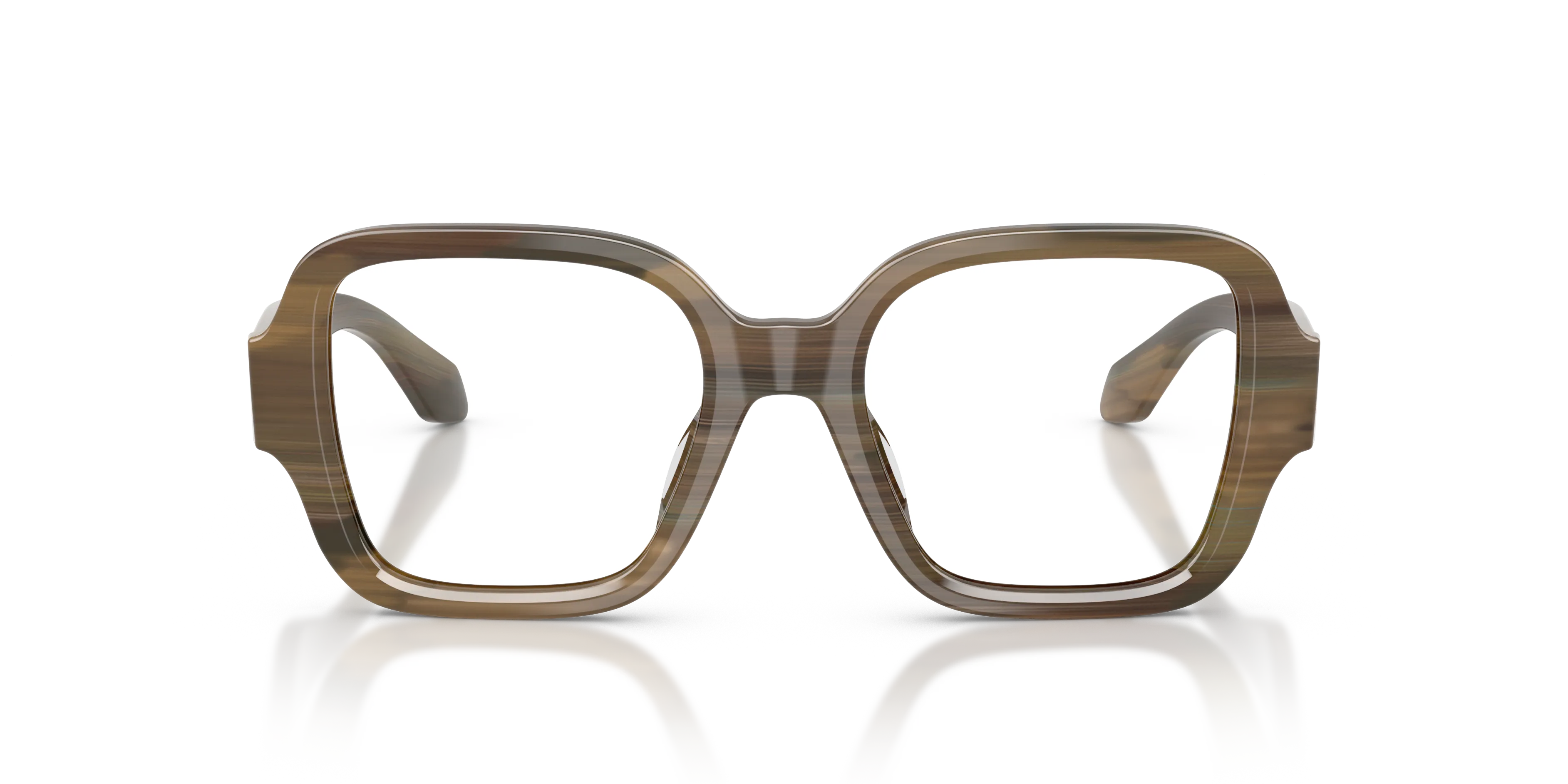 Giorgio Armani AR7297U 6480 Montature da vista Acetato Verde Trasparente Squadrata Normale - immagine 3