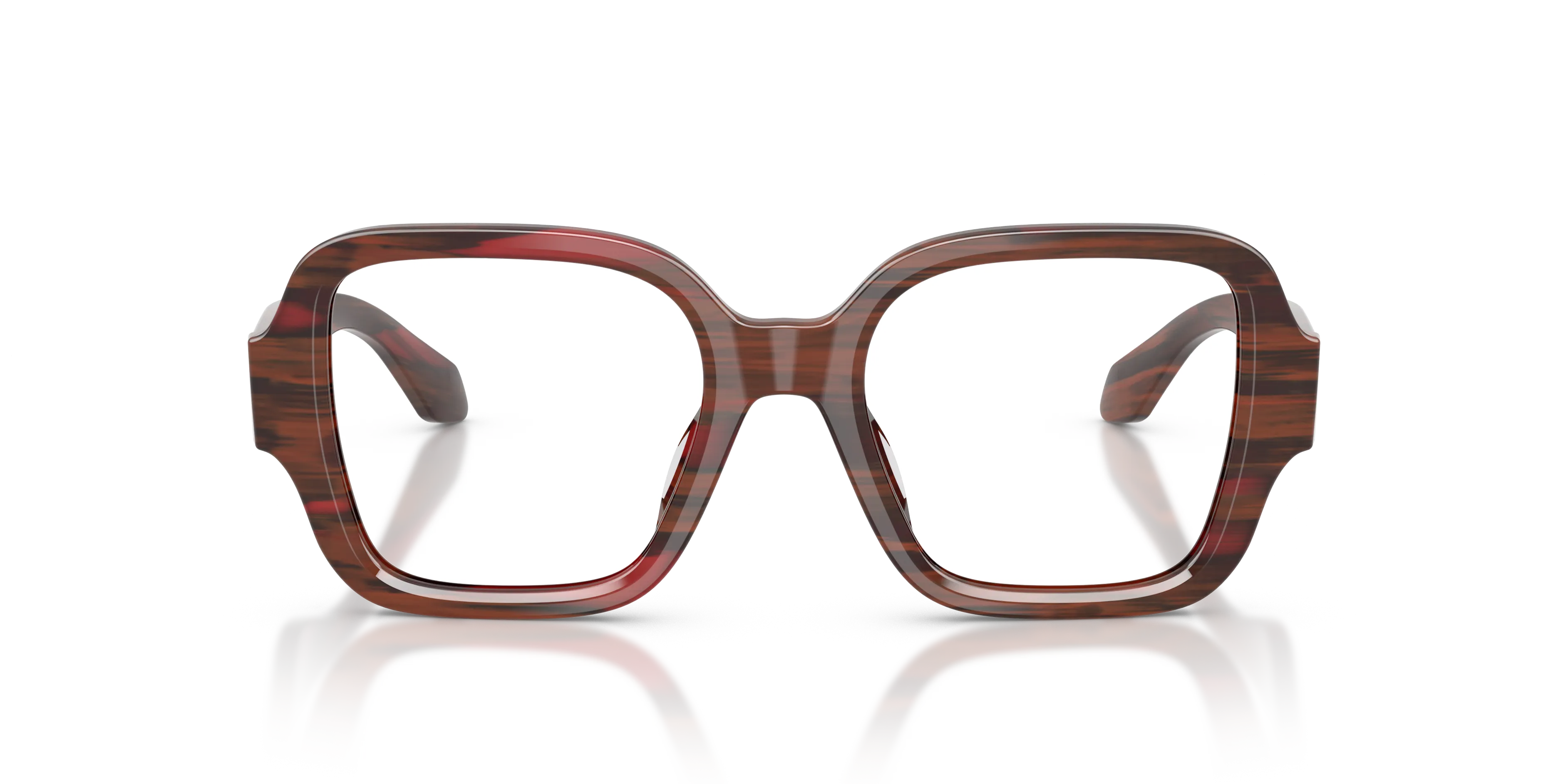 Giorgio Armani AR7297U 6479 Montature da vista Acetato Viola Trasparente Squadrata Normale - immagine 3