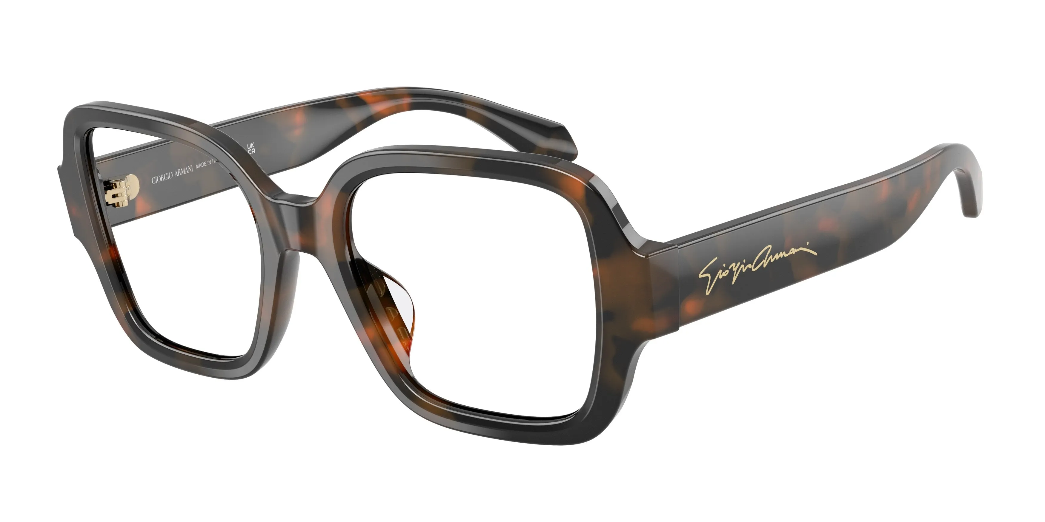 Giorgio Armani AR7297U 6478 Montature da vista Acetato Tartaruga Trasparente Squadrata Normale - immagine 1