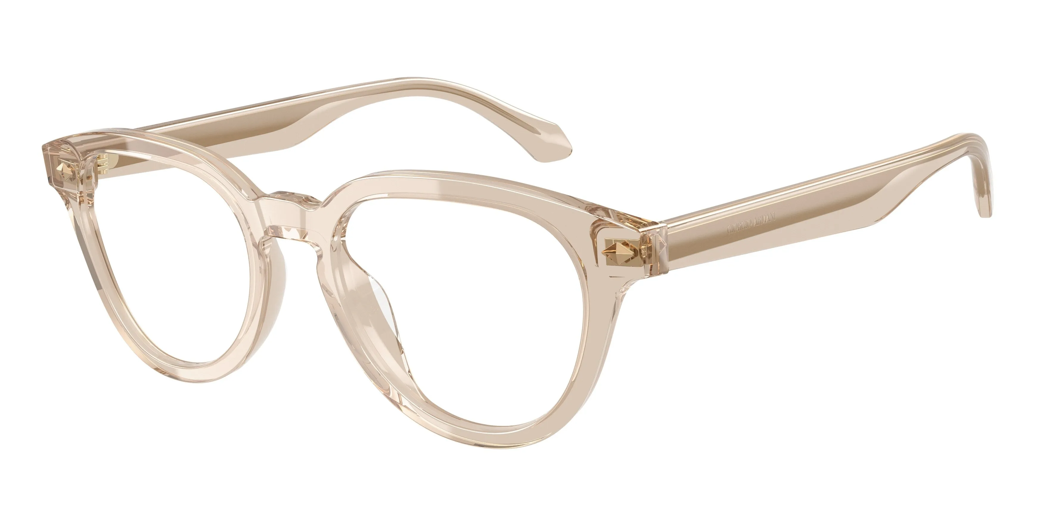 Giorgio Armani AR7296U 6471 Montature da vista Acetato Marrone Trasparente Pantos Normale - immagine 1