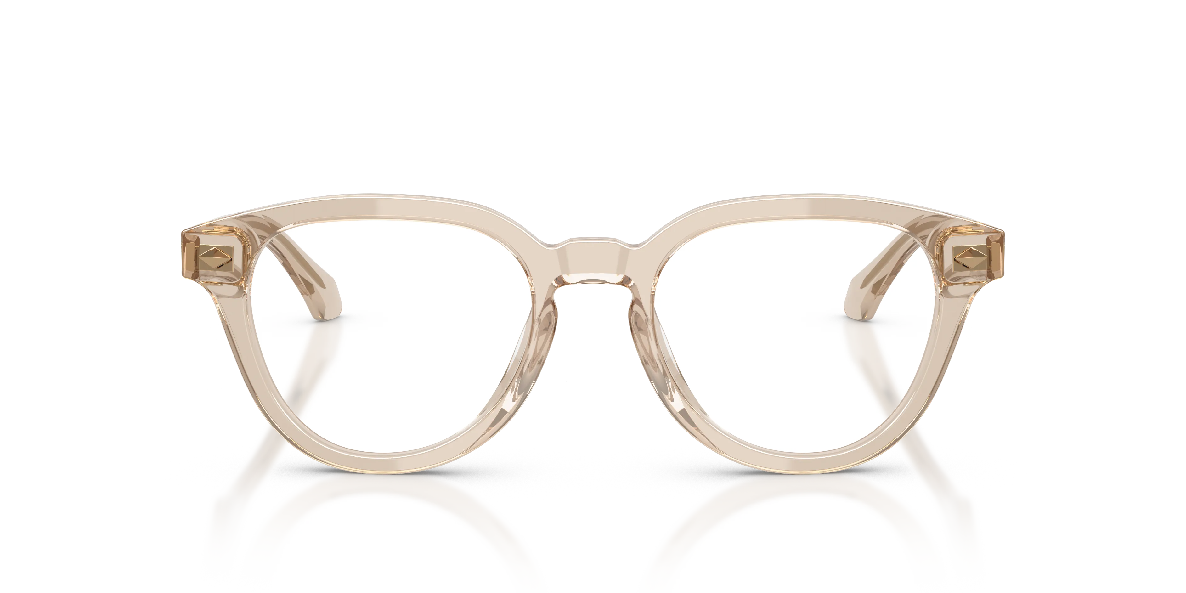 Giorgio Armani AR7296U 6471 Montature da vista Acetato Marrone Trasparente Pantos Normale - immagine 3