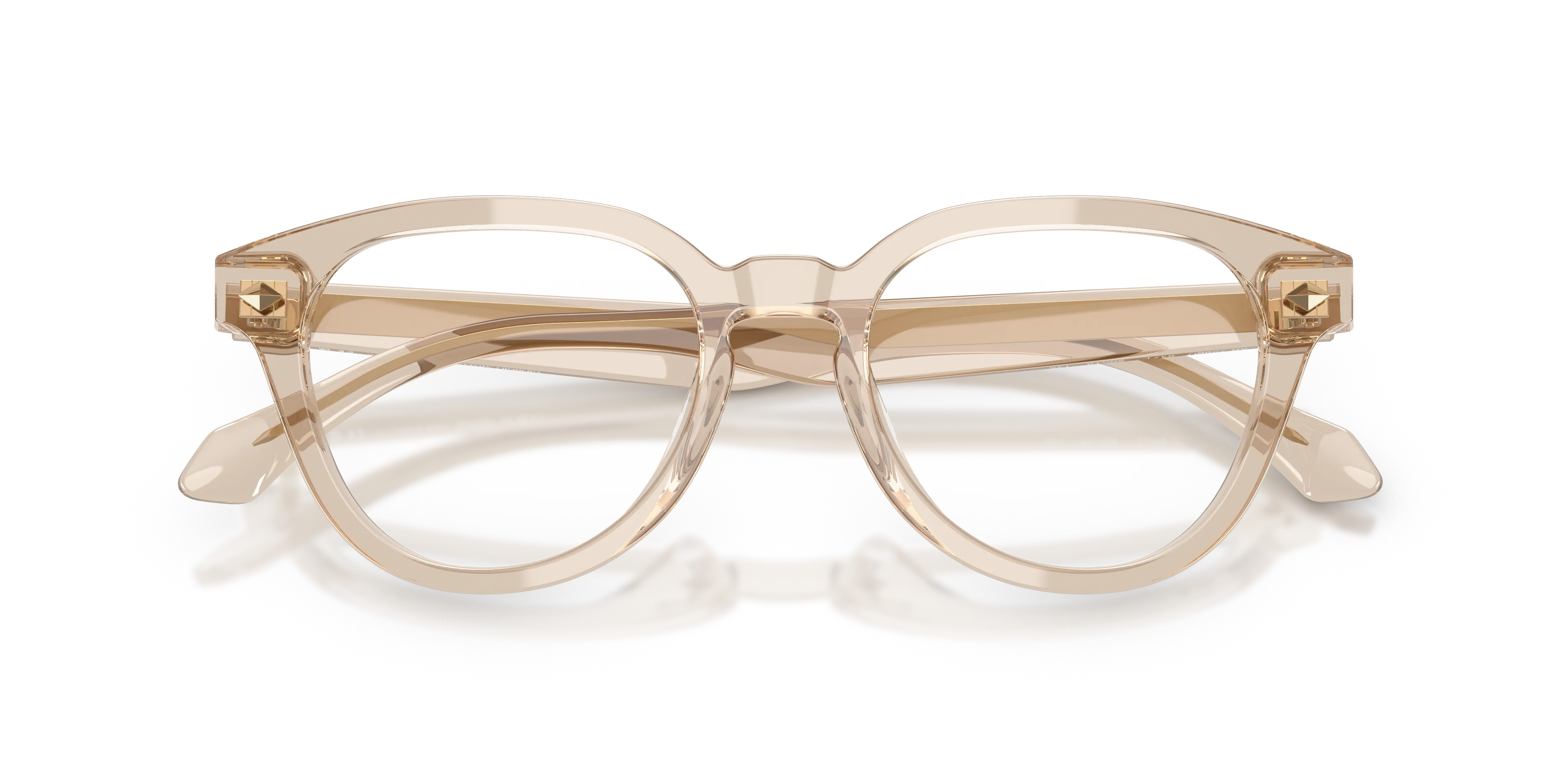 Giorgio Armani AR7296U 6471 Montature da vista Acetato Marrone Trasparente Pantos Normale - immagine 2