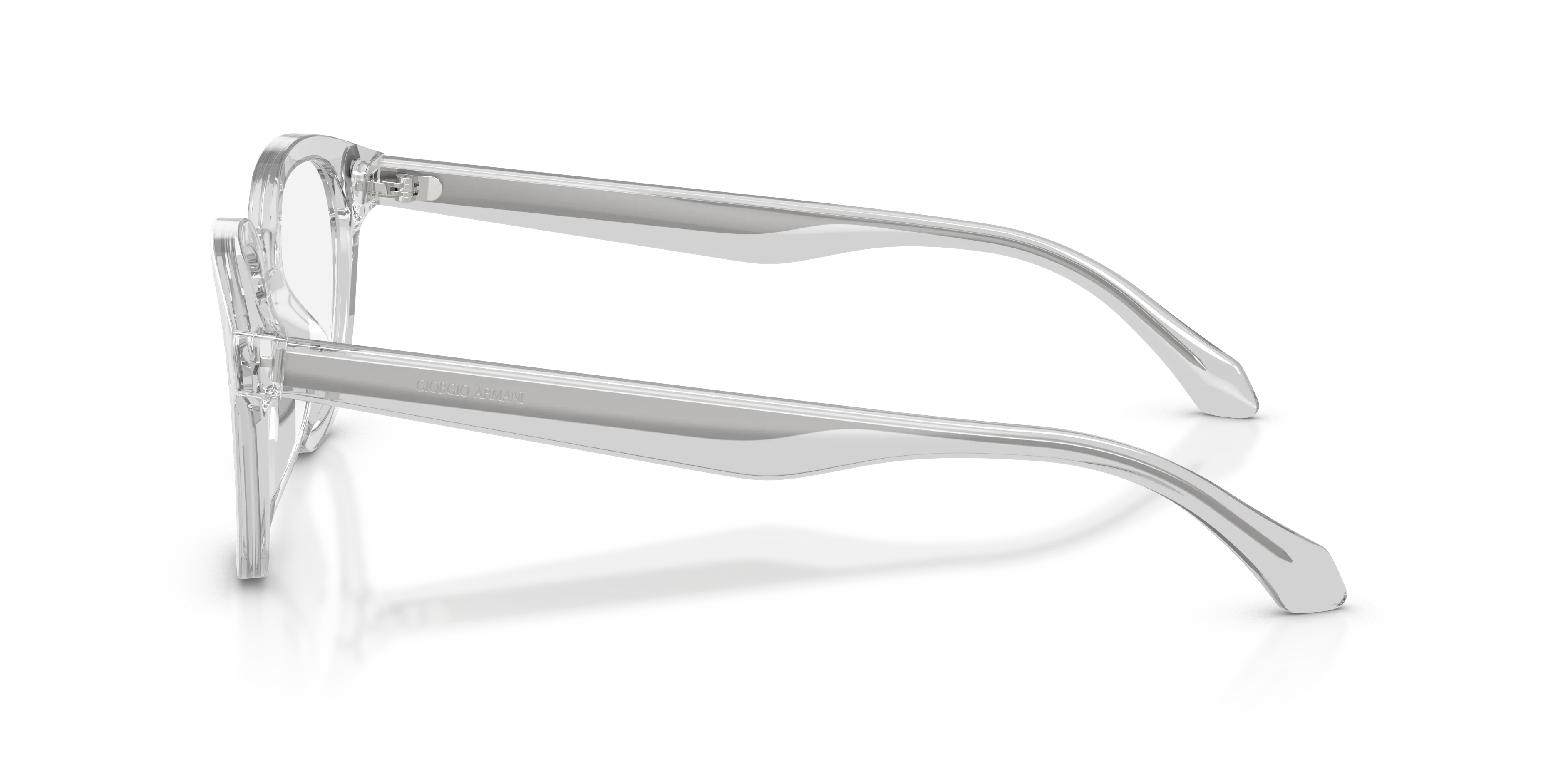 Giorgio Armani AR7296U 6470 Montature da vista Acetato Grigio Trasparente Pantos Normale - immagine 4