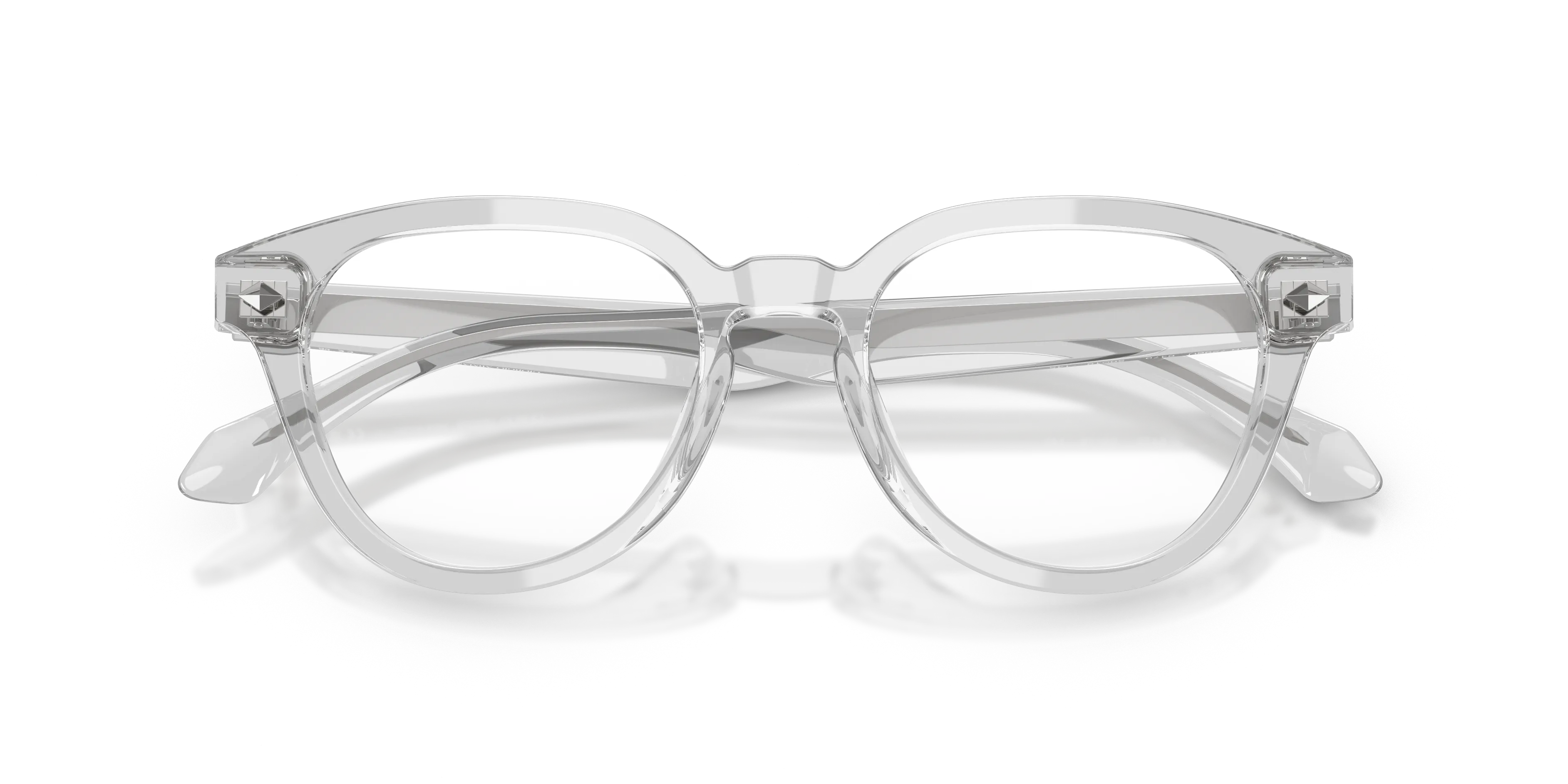Giorgio Armani AR7296U 6470 Montature da vista Acetato Grigio Trasparente Pantos Normale - immagine 2