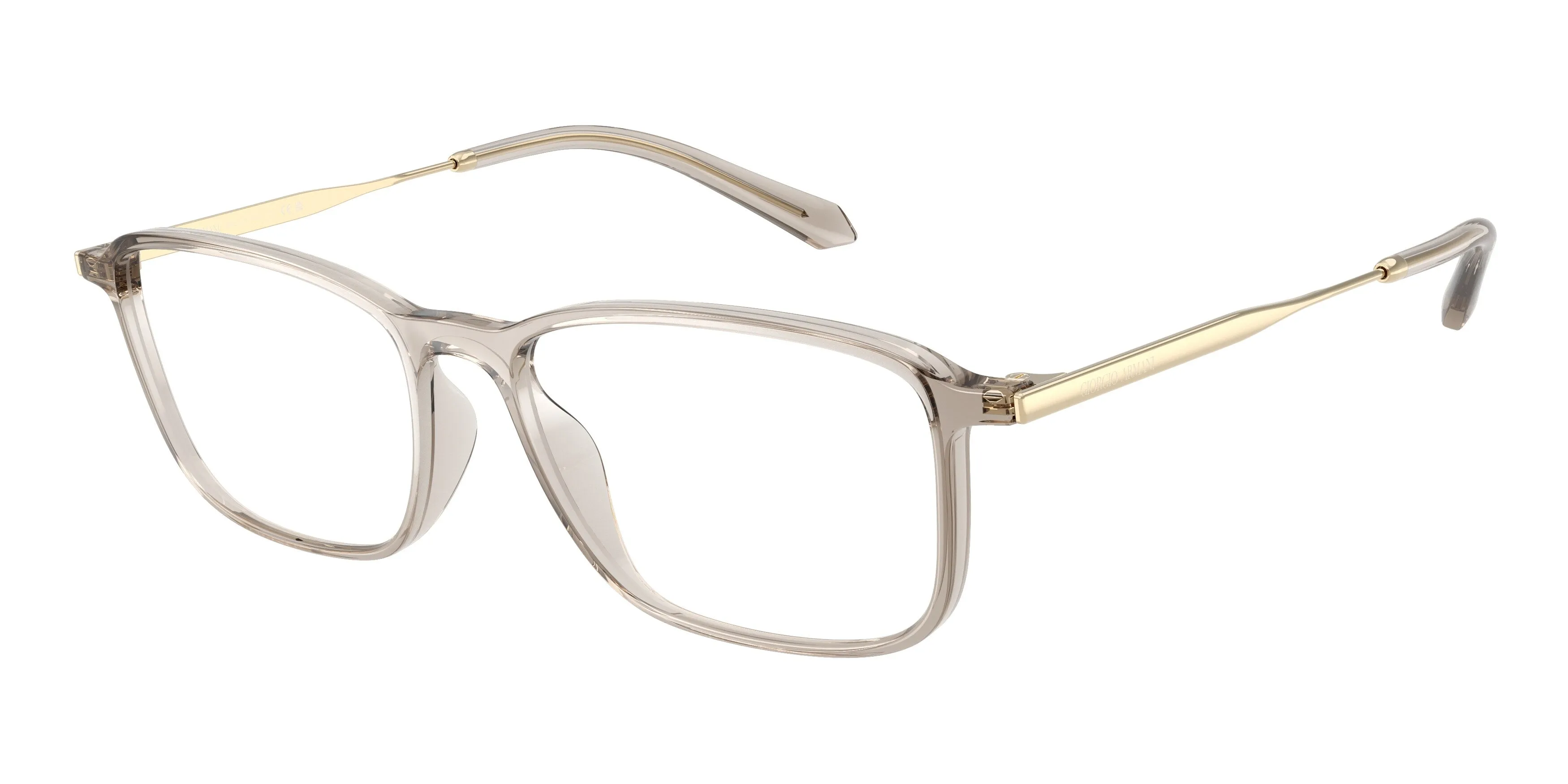 Giorgio Armani AR7294U 6486 Montature da vista Iniettato Marrone Trasparente Squadrata Normale - immagine 1