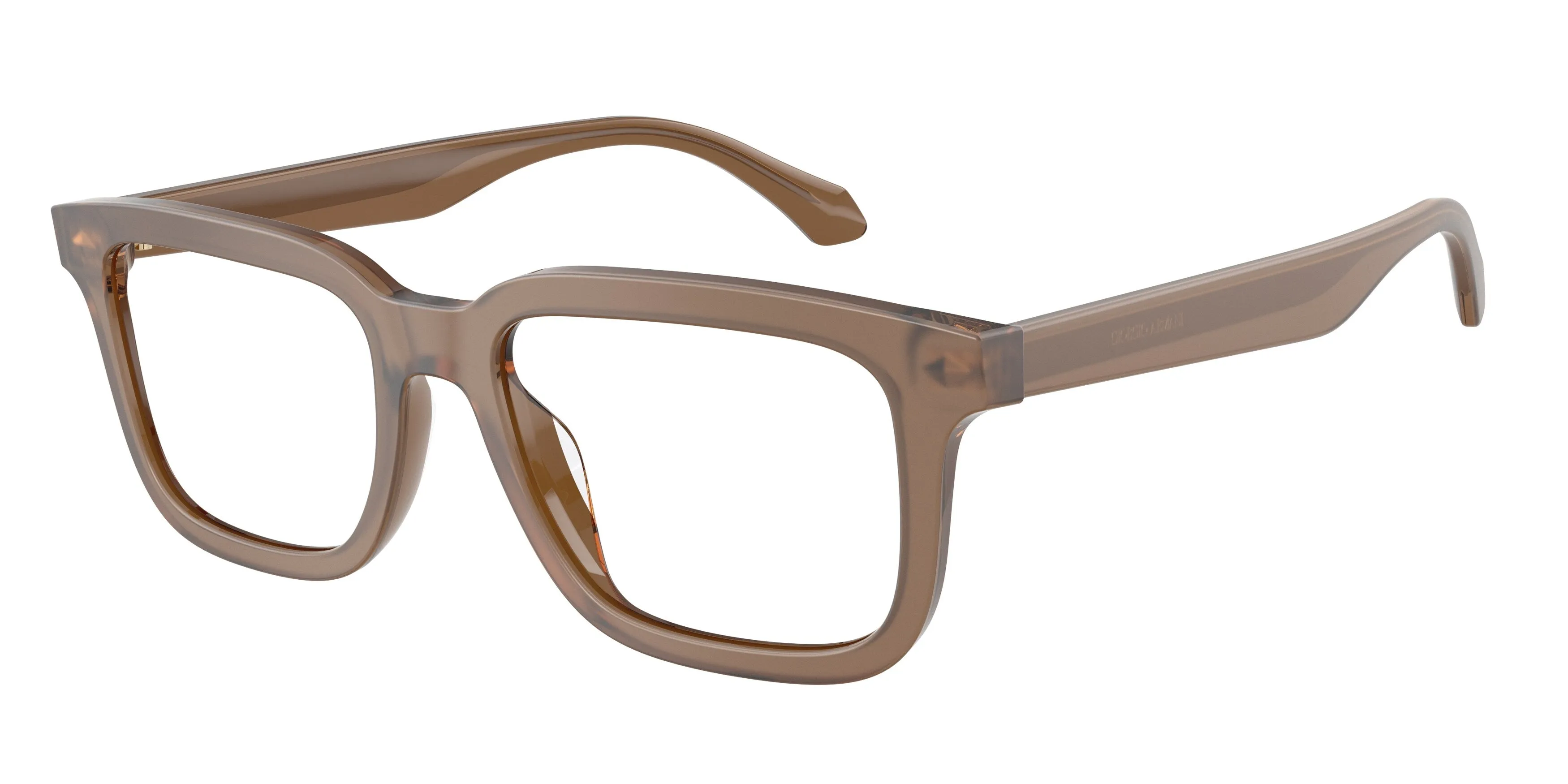 Giorgio Armani AR7293U 6475 Montature da vista Acetato Marrone Trasparente Squadrata Normale - immagine 1