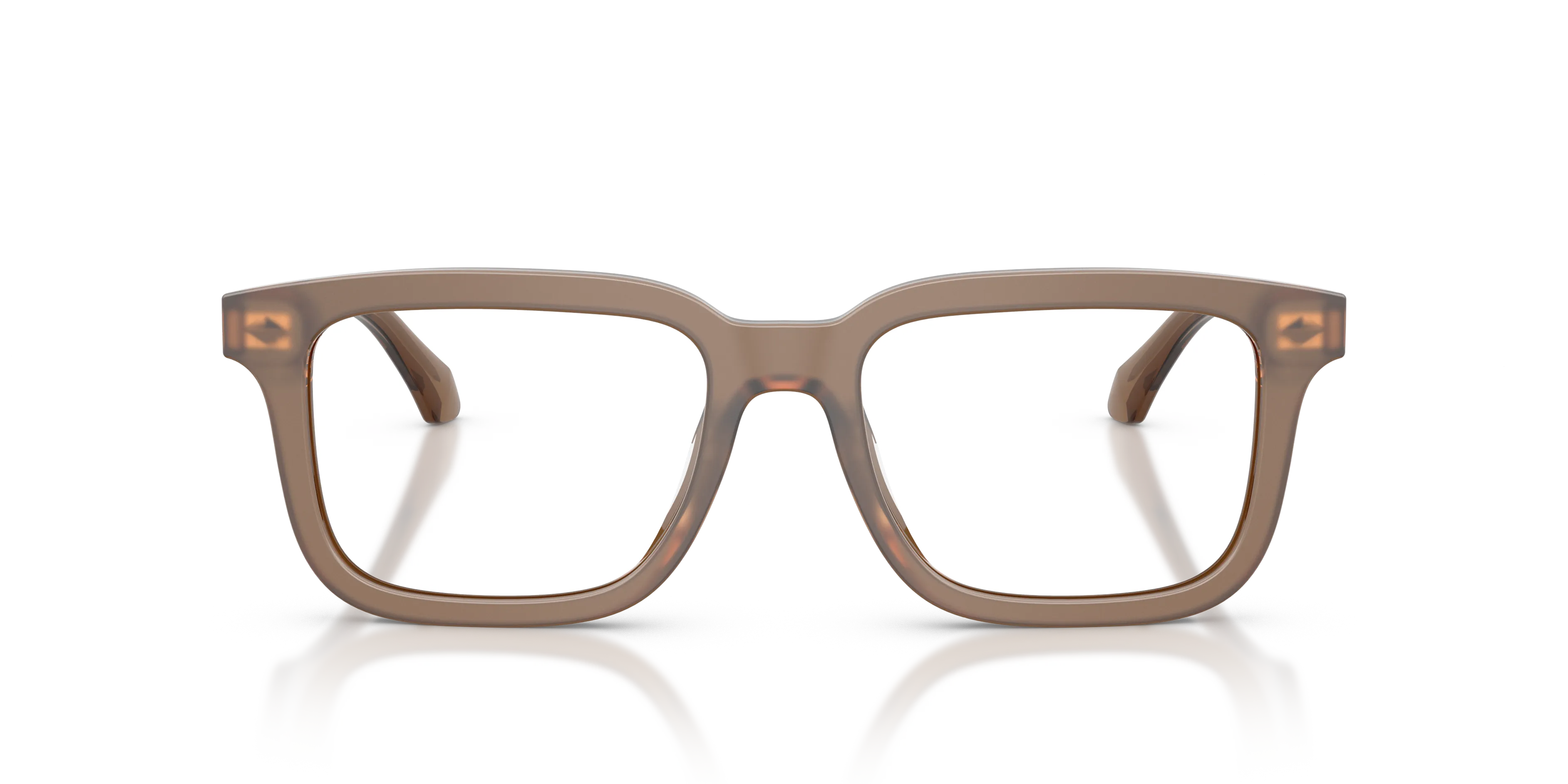Giorgio Armani AR7293U 6475 Montature da vista Acetato Marrone Trasparente Squadrata Normale - immagine 3