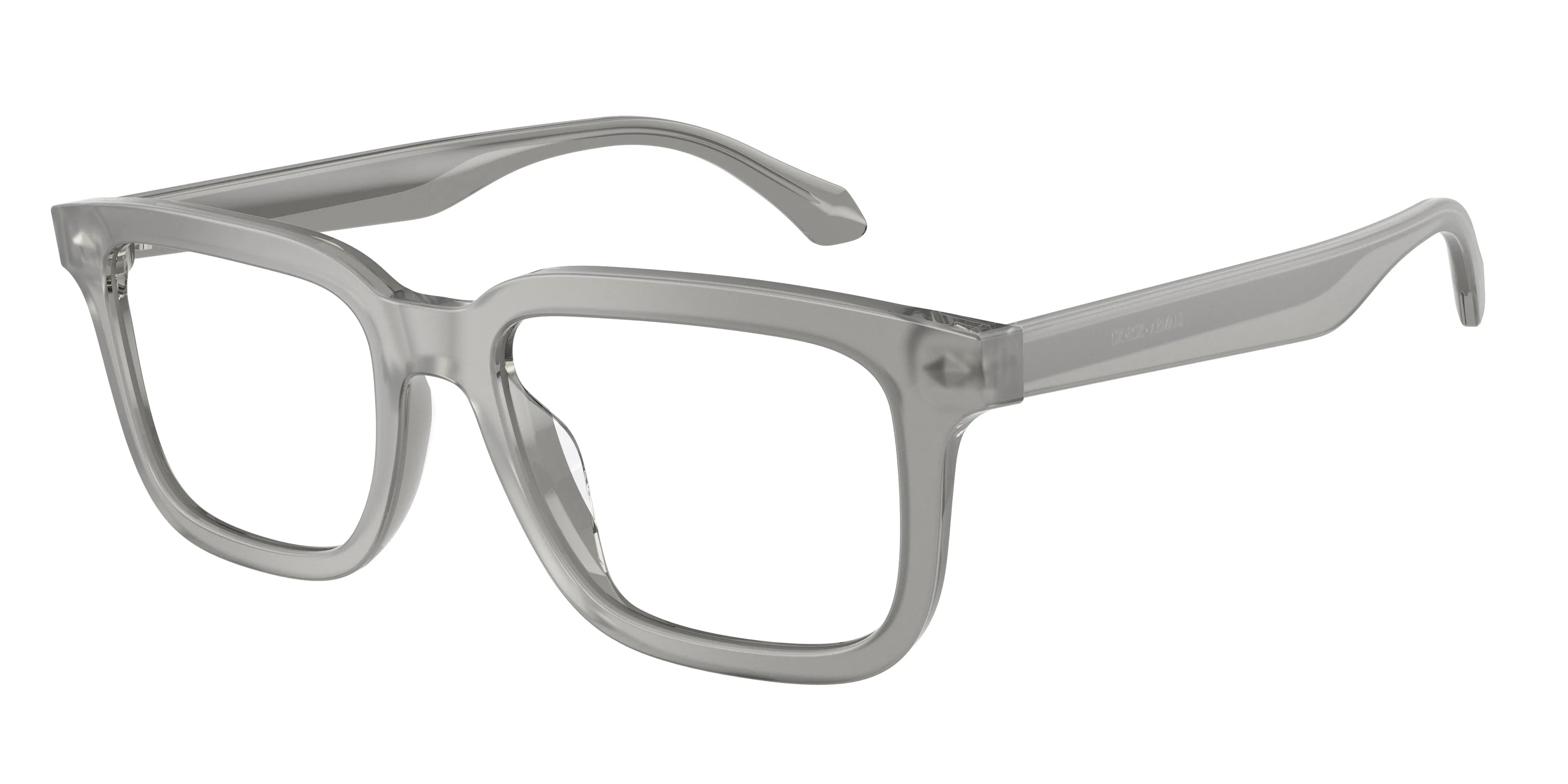 Giorgio Armani AR7293U 6474 Montature da vista Acetato Grigio Trasparente Squadrata Normale - immagine 1