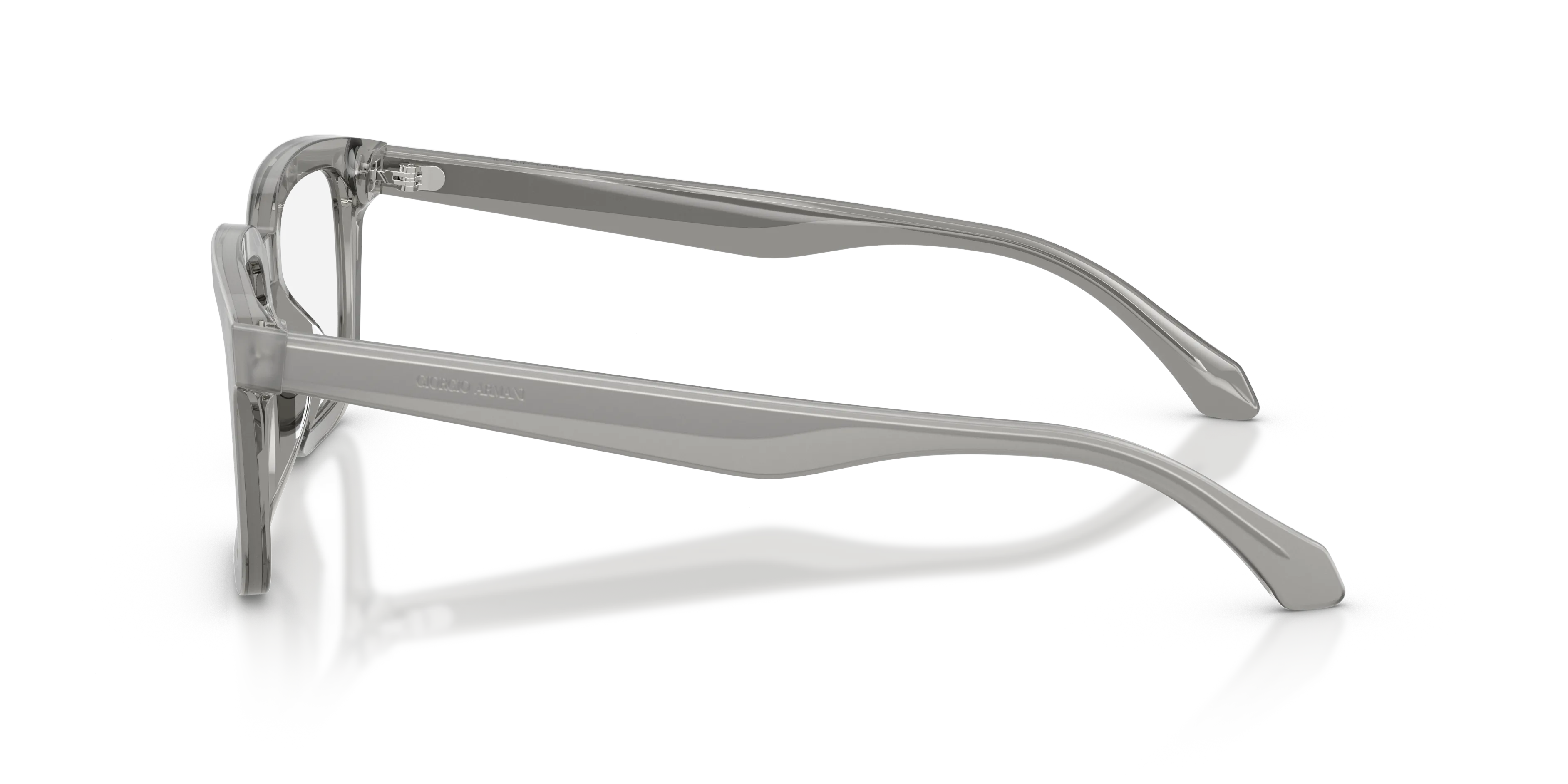 Giorgio Armani AR7293U 6474 Montature da vista Acetato Grigio Trasparente Squadrata Normale - immagine 4