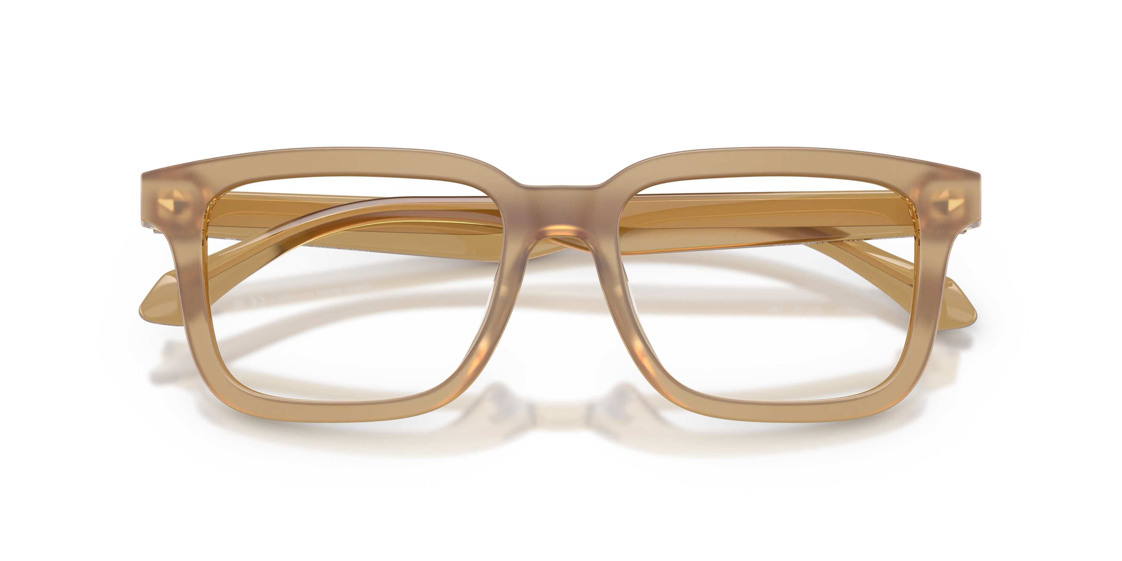 Giorgio Armani AR7293U 6473 Montature da vista Acetato Verde Trasparente Squadrata Normale - immagine 2