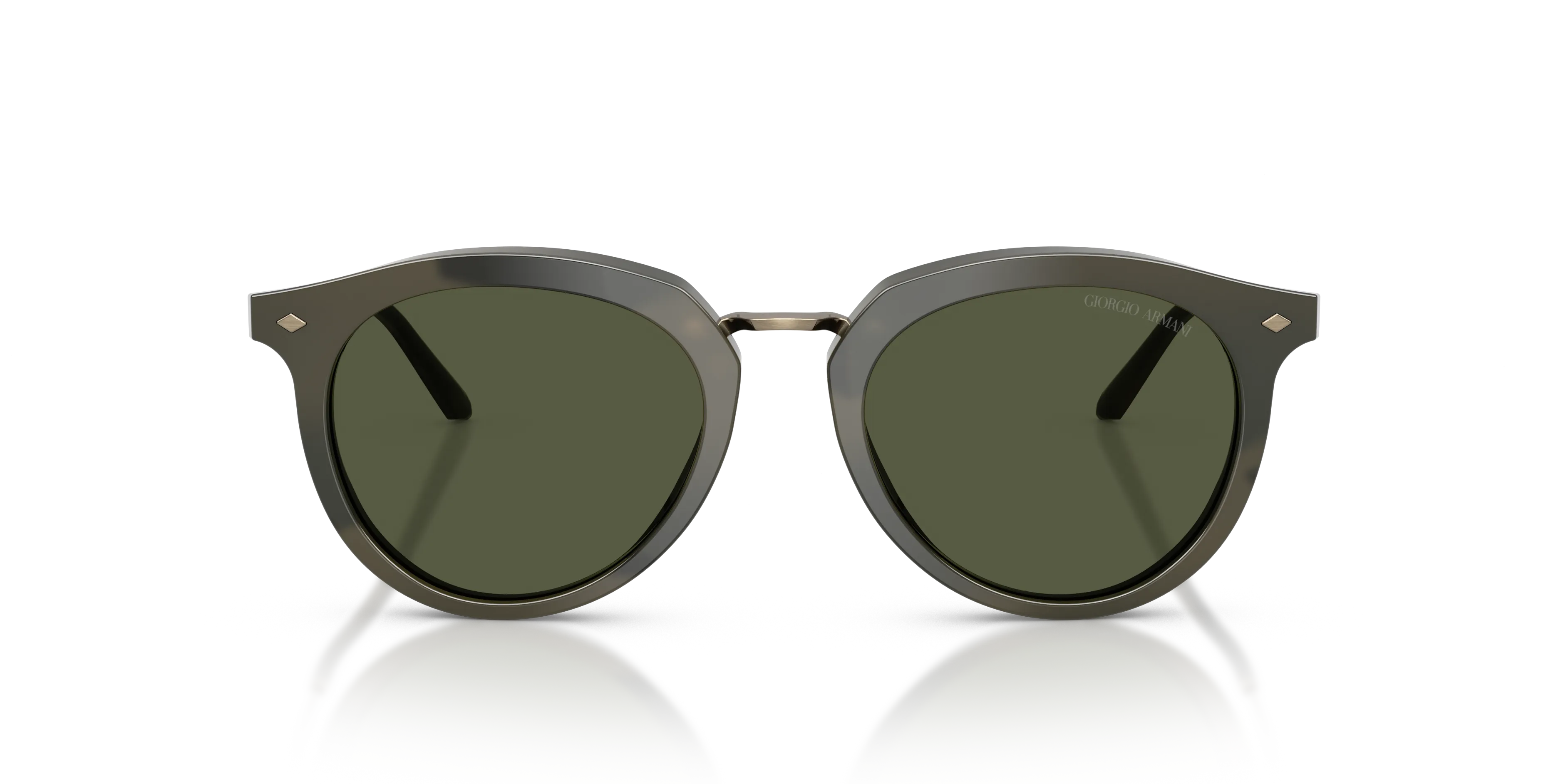 Giorgio Armani AR6191 646852 Occhiali da sole Metallo Verde Verde Pantos Normale - immagine 3