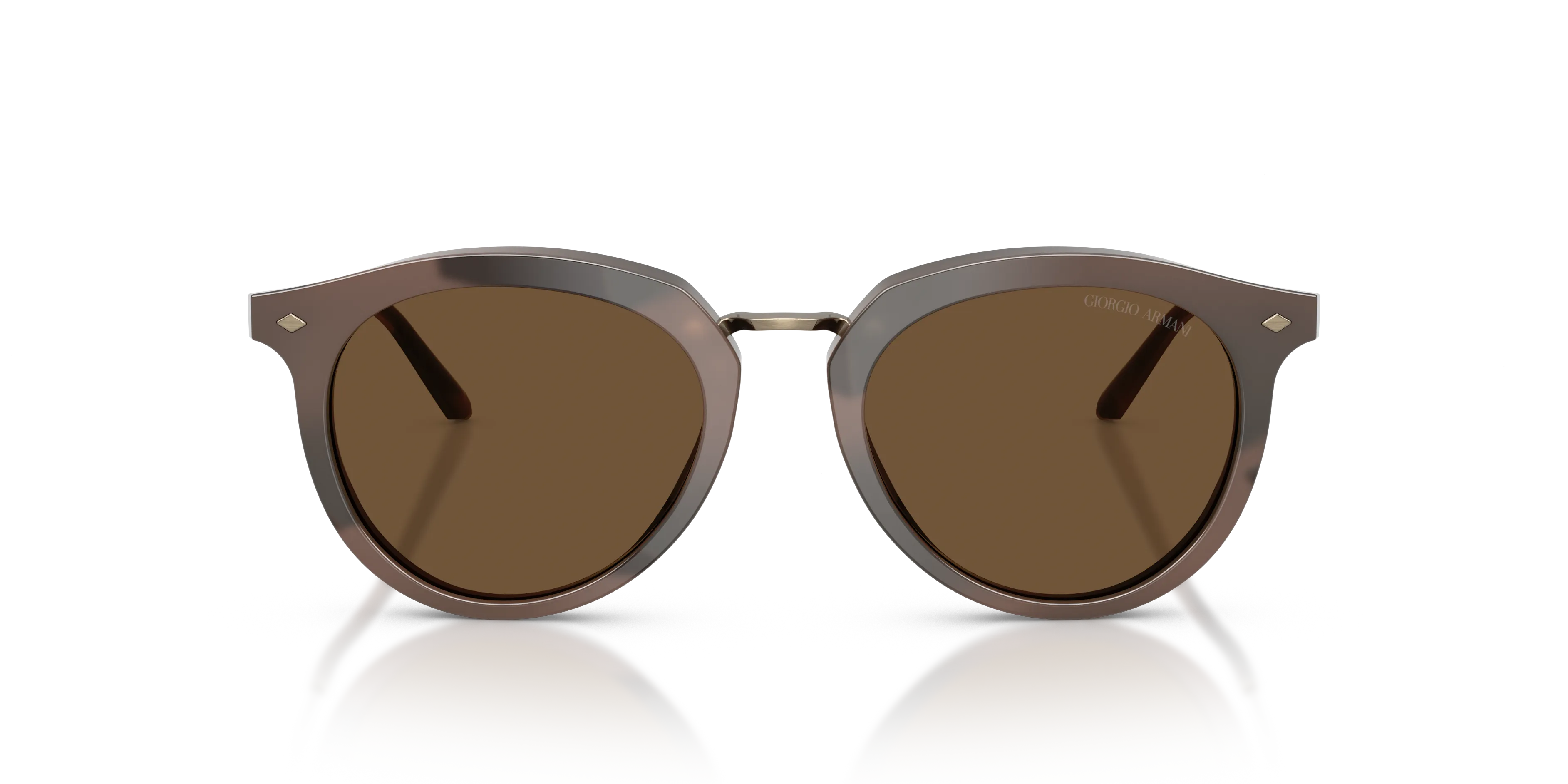 Giorgio Armani AR6191 646753 Occhiali da sole Metallo Tartaruga Marrone Pantos Normale - immagine 3