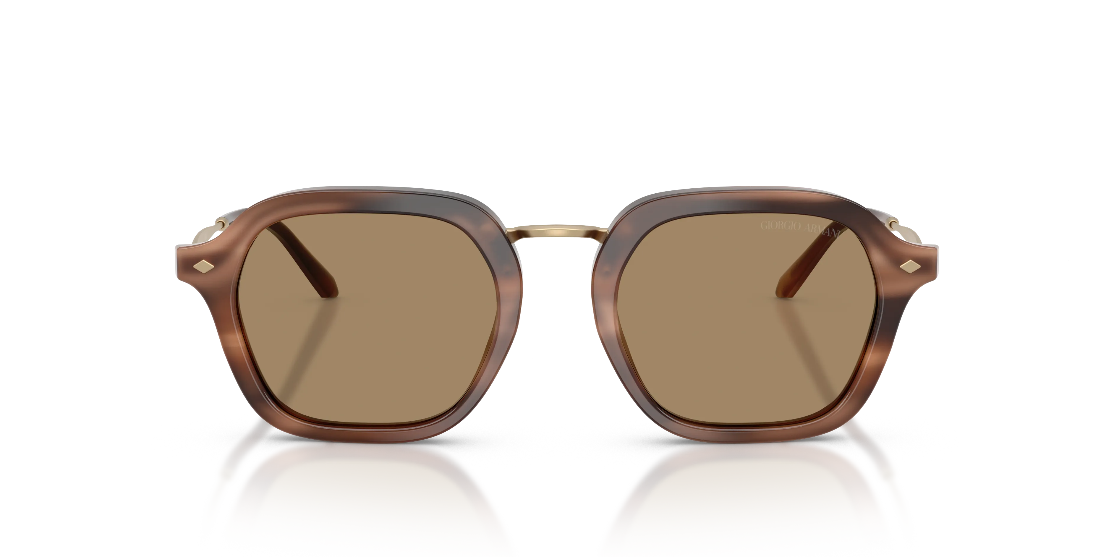Giorgio Armani AR6190 646573 Occhiali da sole Metallo Marrone Marrone Squadrata Normale - immagine 3