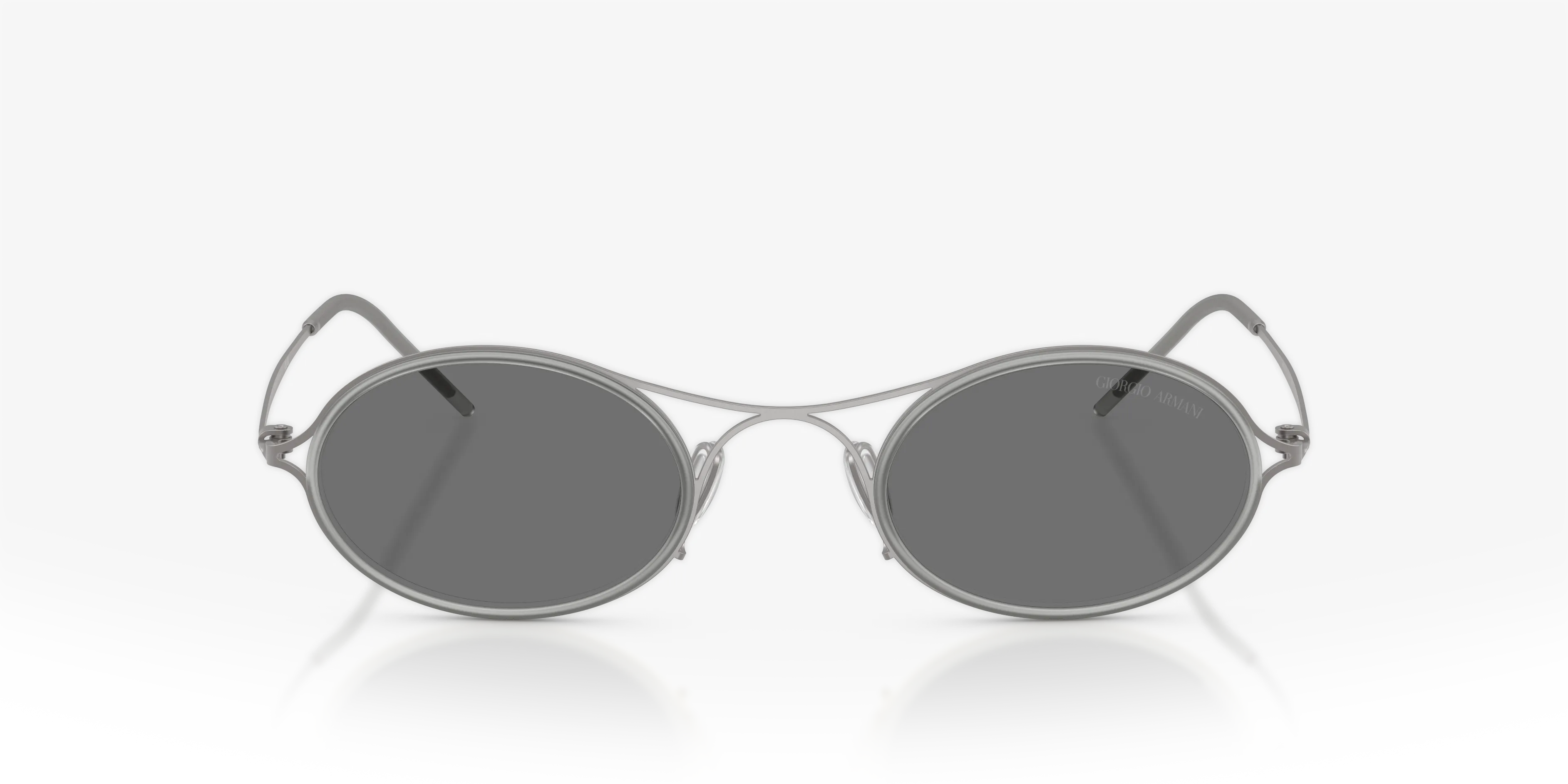 Giorgio Armani AR6187 300387 Occhiali da sole Metallo Grigio Grigio Rotonda Normale - immagine 3