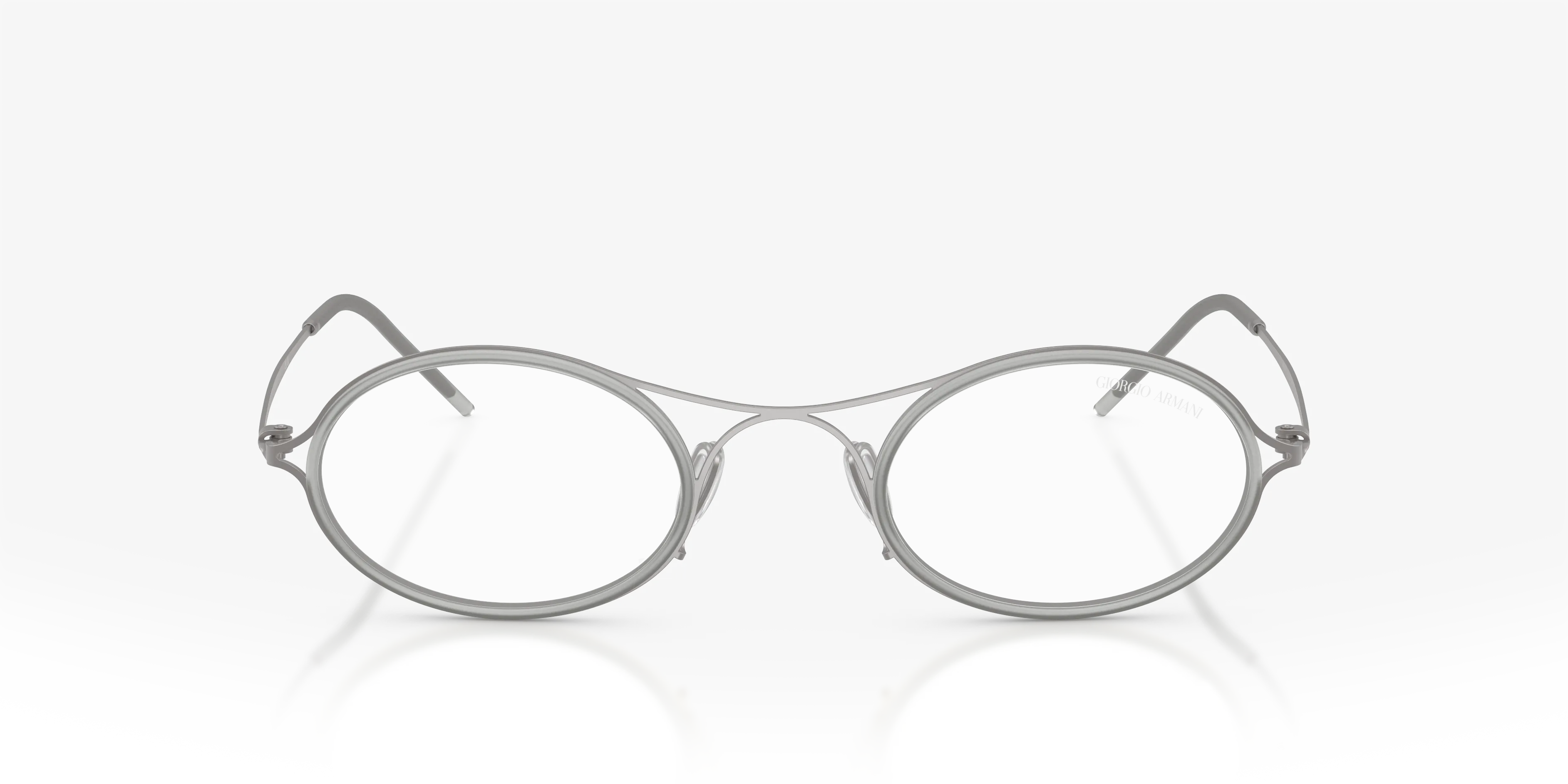 Giorgio Armani AR6187 30031W Occhiali da sole Metallo Grigio Trasparente Rotonda Normale - immagine 3