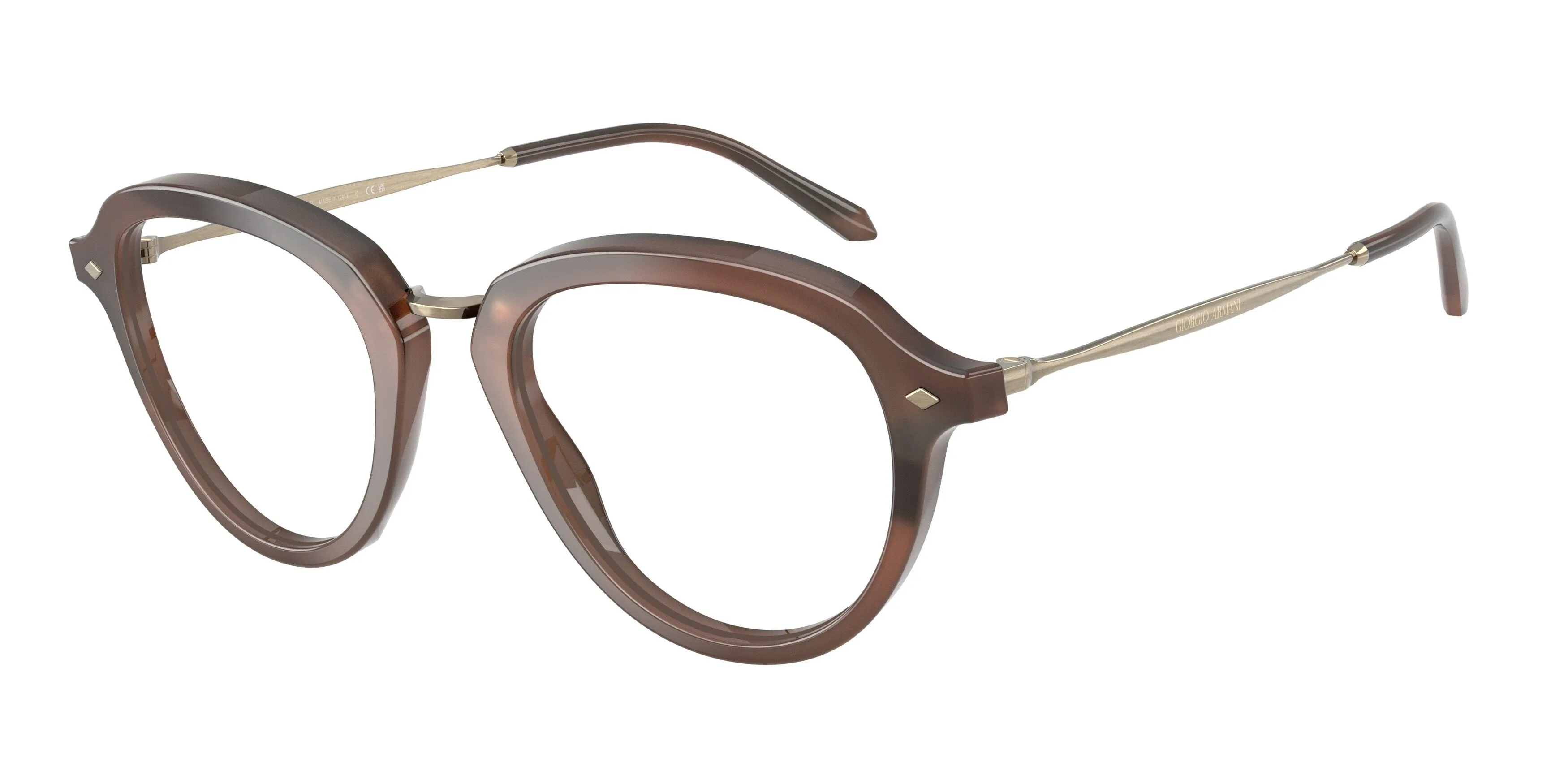 Giorgio Armani AR5174 6467 Montature da vista Metallo Tartaruga Trasparente Pantos Normale - immagine 1