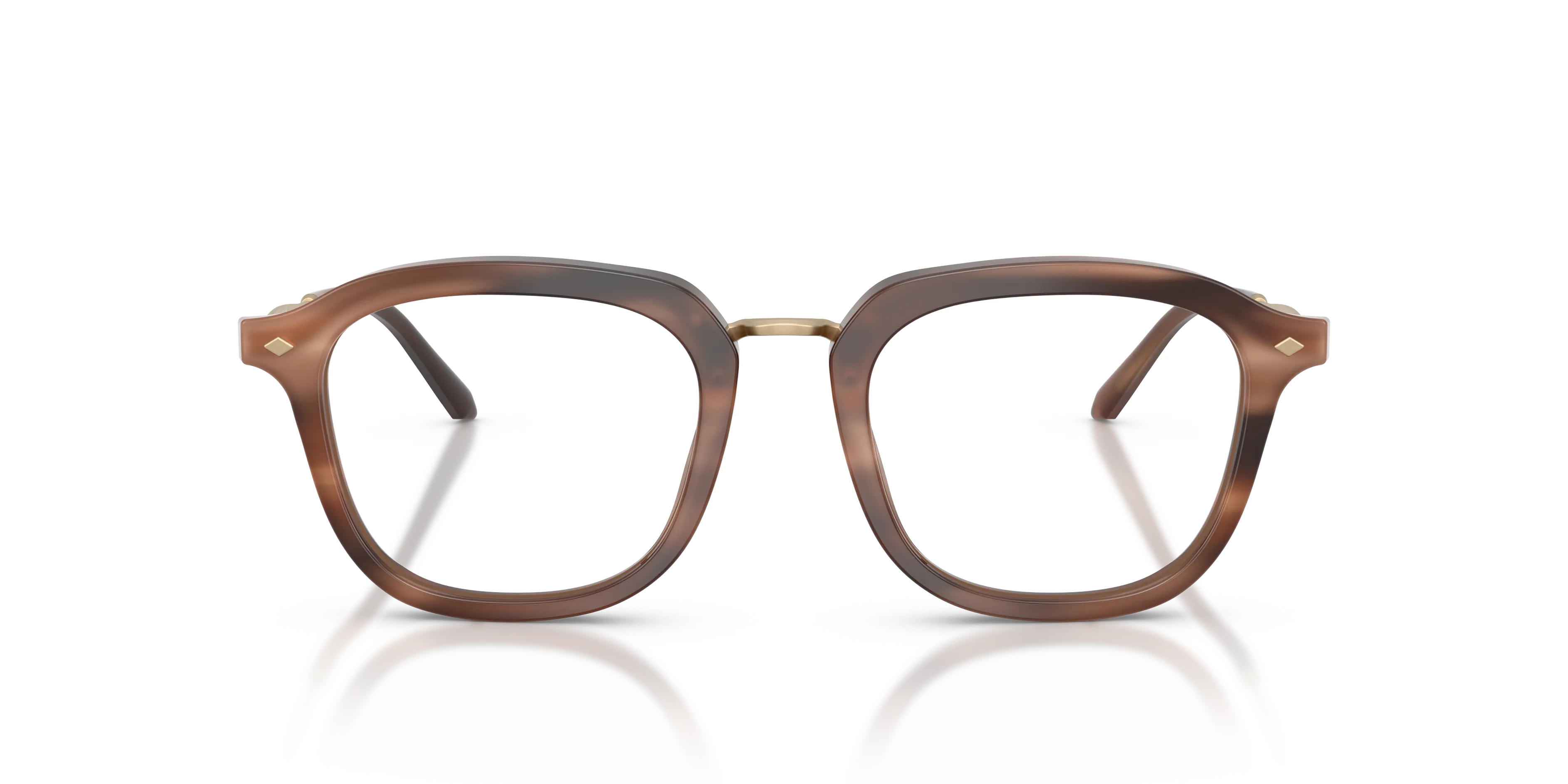 Giorgio Armani AR5173 6465 Montature da vista Metallo Marrone Trasparente Squadrata Normale - immagine 3