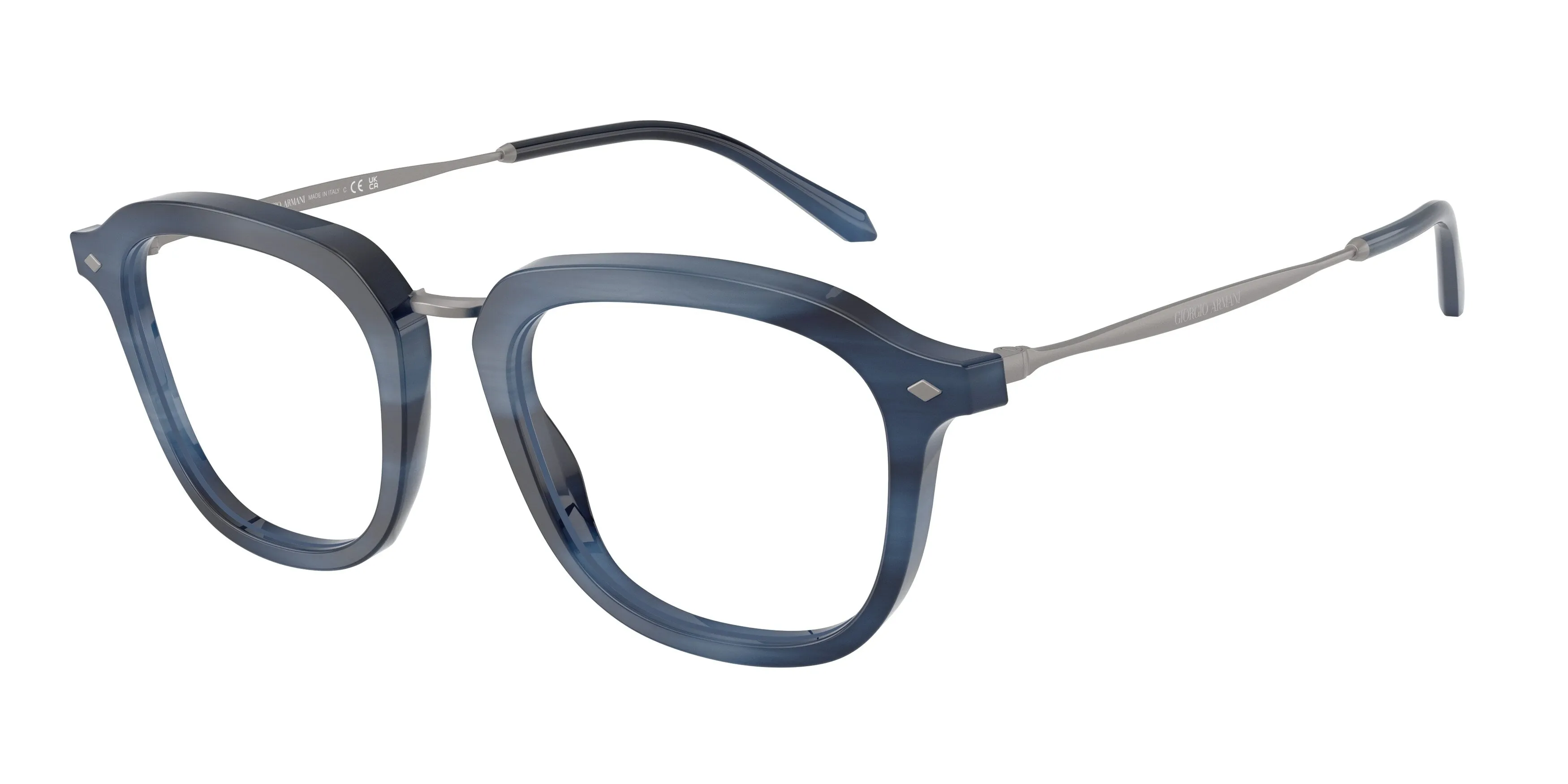 Giorgio Armani AR5173 6464 Montature da vista Metallo Blu Trasparente Squadrata Normale - immagine 1