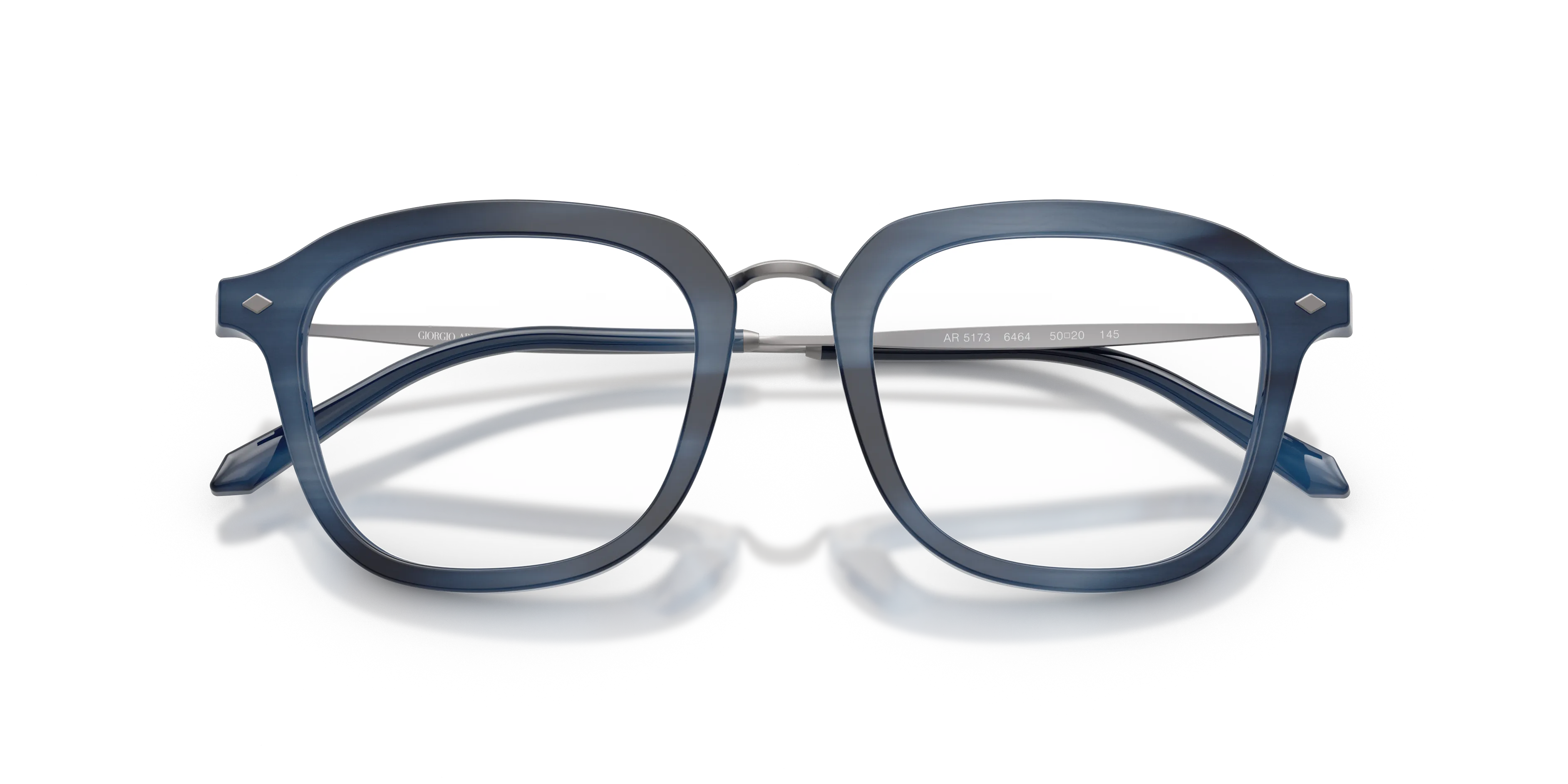 Giorgio Armani AR5173 6464 Montature da vista Metallo Blu Trasparente Squadrata Normale - immagine 2