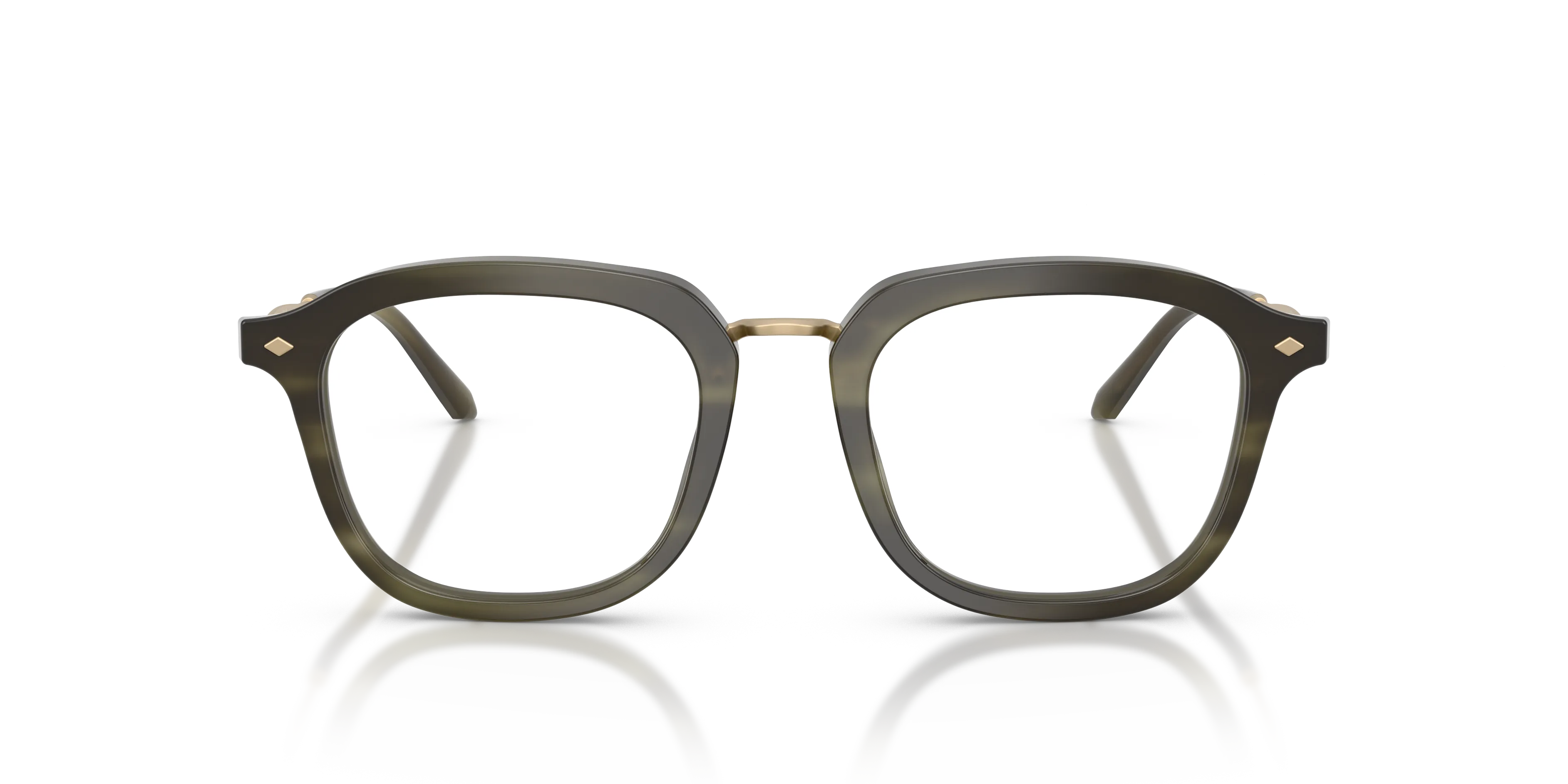 Giorgio Armani AR5173 6168 Montature da vista Metallo Verde Trasparente Squadrata Normale - immagine 3