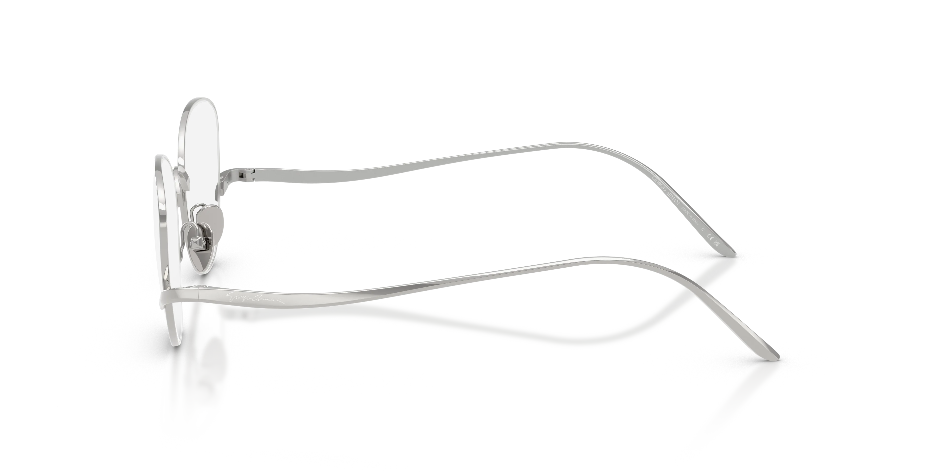 Giorgio Armani AR5172 3015 Montature da vista Metallo Argento Trasparente Squadrata Normale - immagine 4