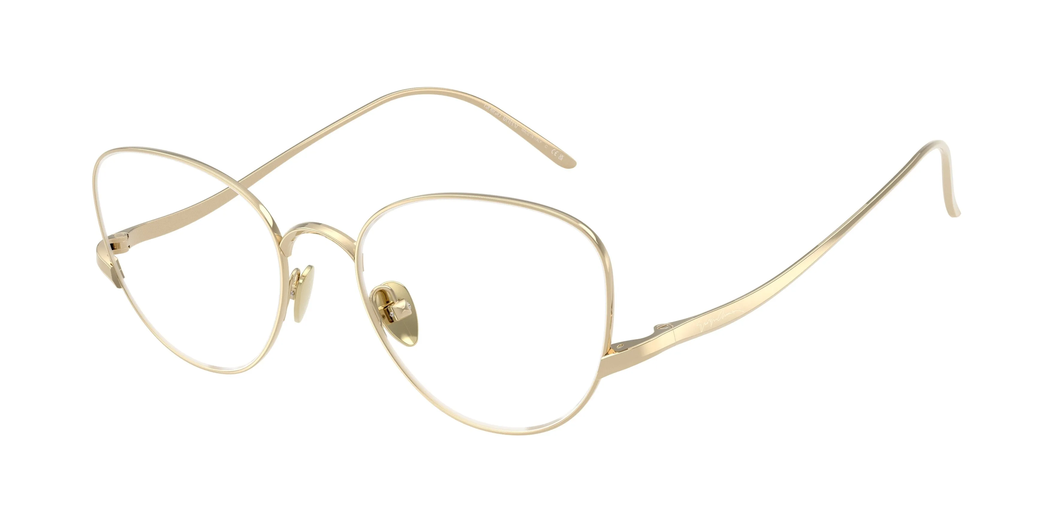 Giorgio Armani AR5172 3013 Montature da vista Metallo Oro Trasparente Squadrata Normale - immagine 1