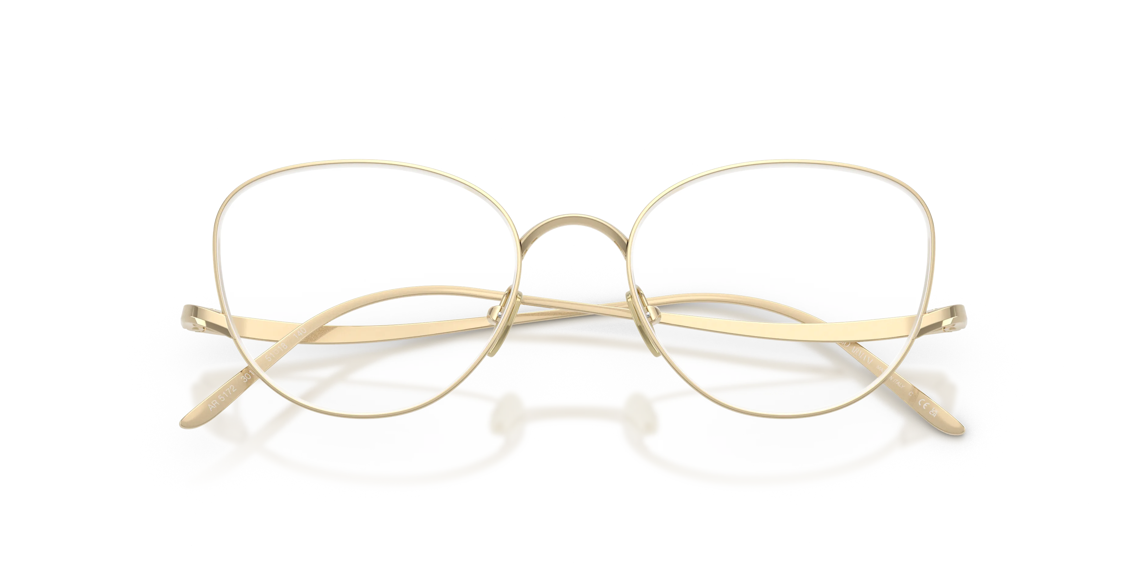 Giorgio Armani AR5172 3013 Montature da vista Metallo Oro Trasparente Squadrata Normale - immagine 2