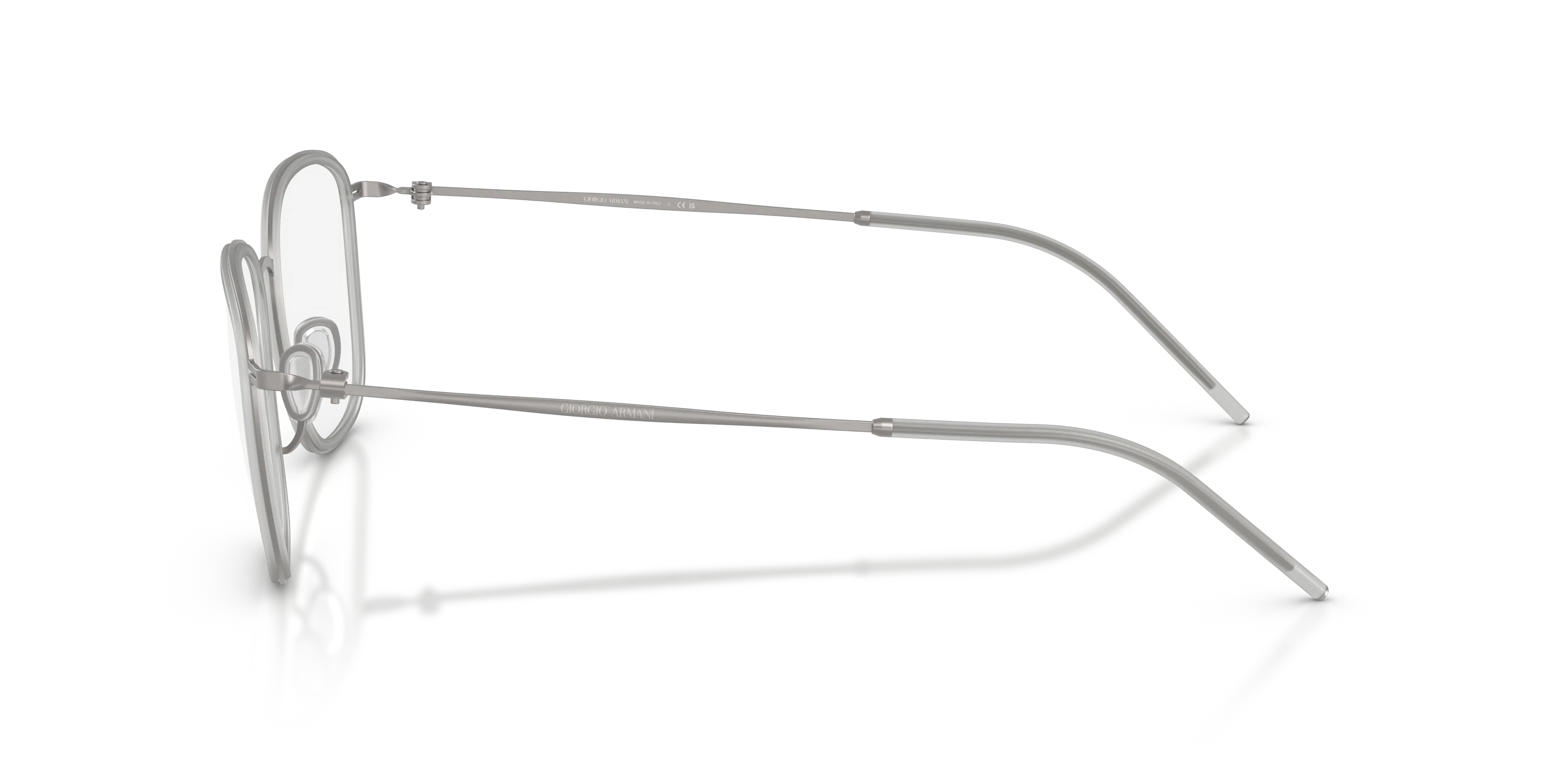 Giorgio Armani AR5154 3450 Montature da vista Metallo Grigio Trasparente Pillow Normale - immagine 4