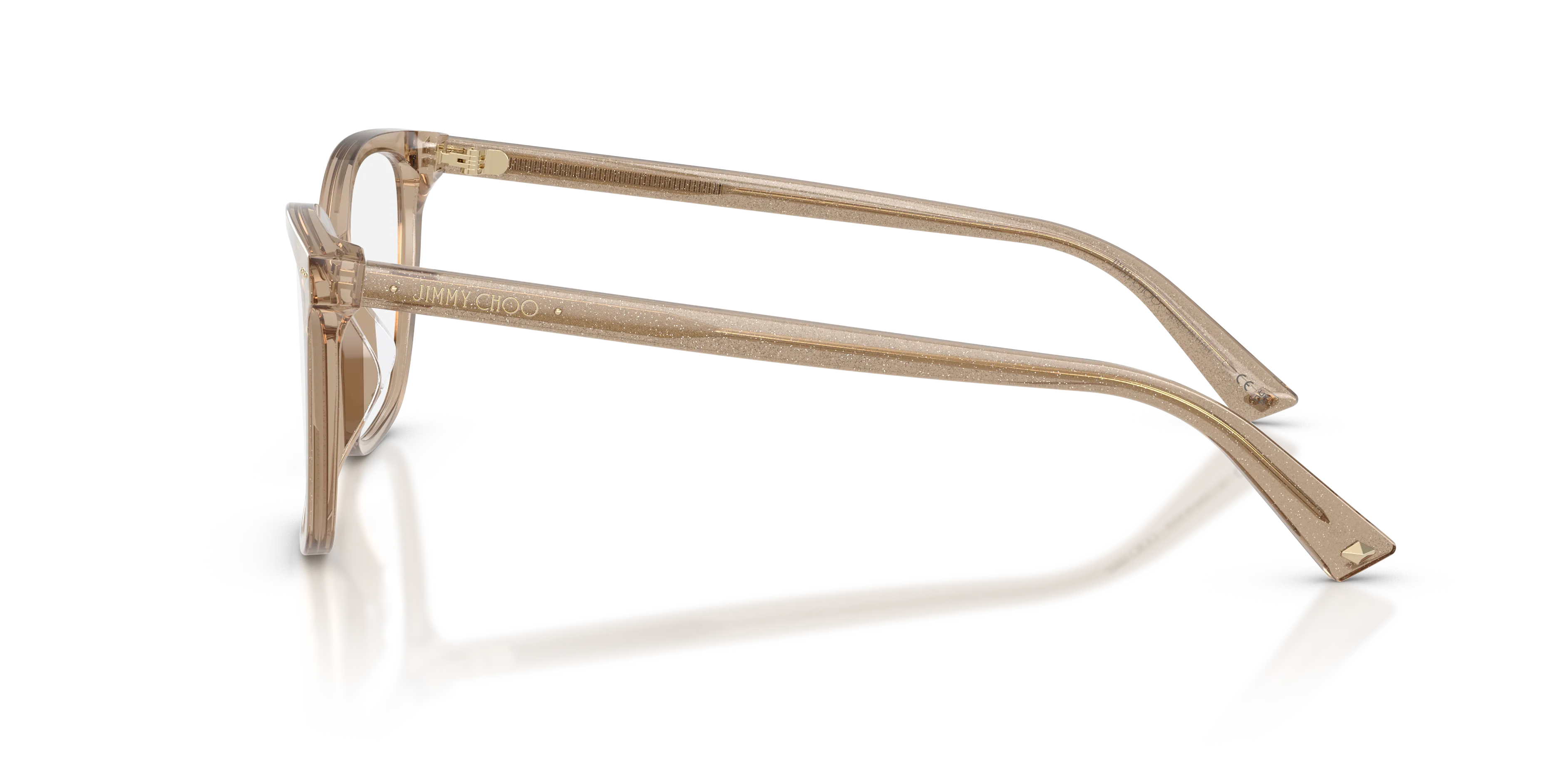 Jimmy Choo JC3048U 5123 Montature da vista Acetato Marrone Trasparente Pillow Normale - immagine 4