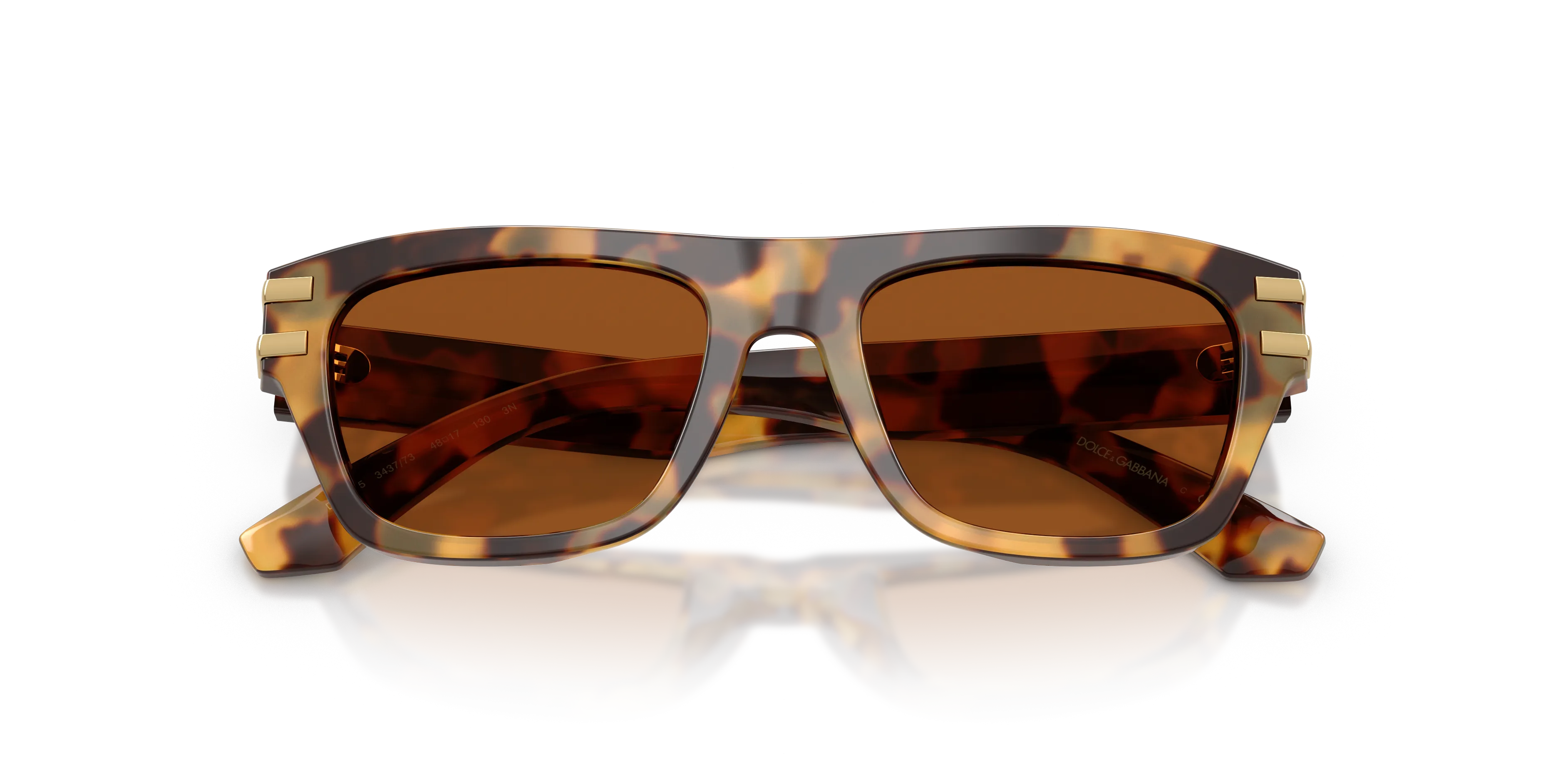 Dolce & Gabbana DX4015 343773 Occhiali da sole Acetato Tartaruga Marrone Squadrata Normale - immagine 2