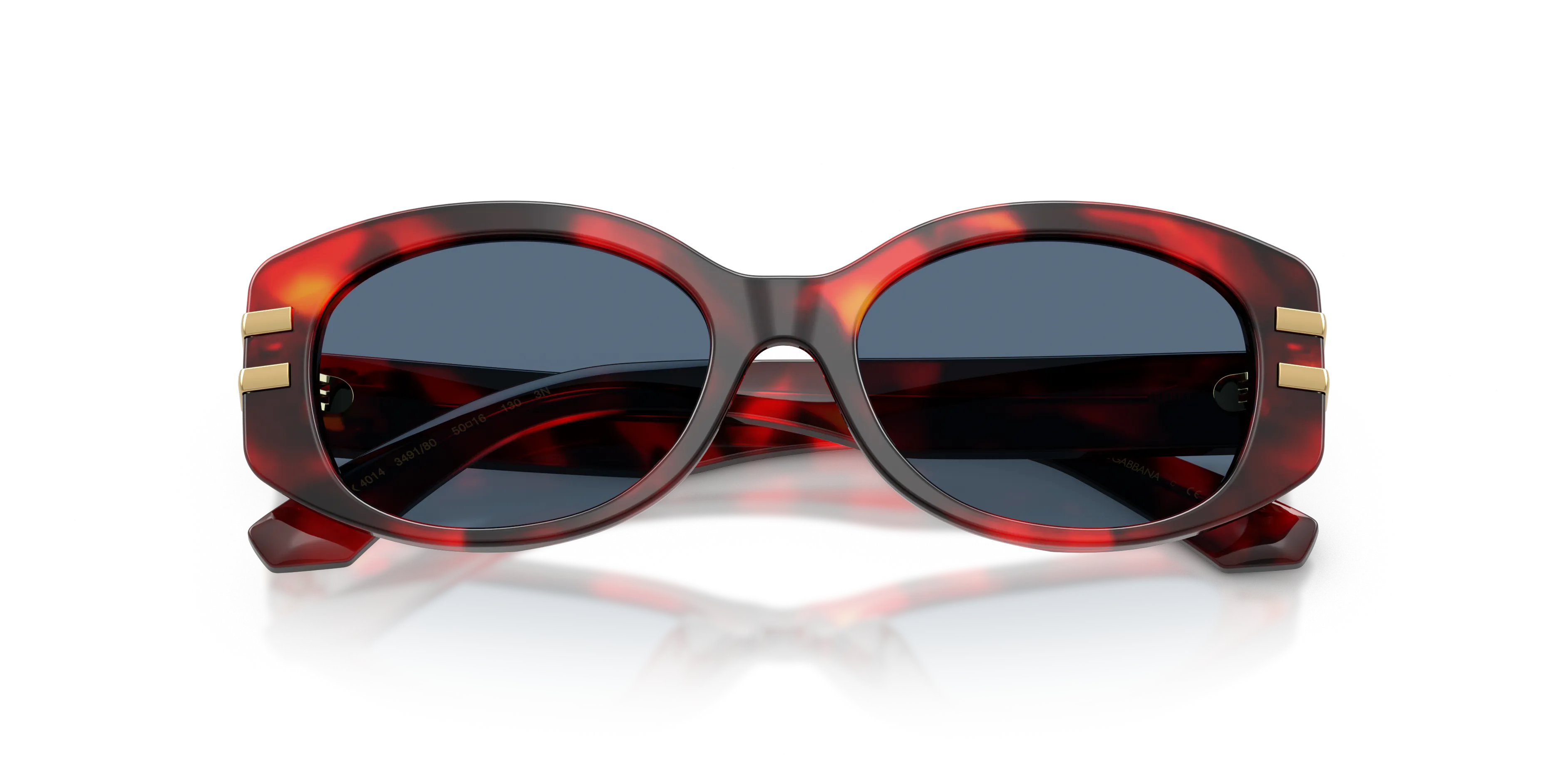 Dolce & Gabbana DX4014 349180 Occhiali da sole Acetato Tartaruga Blu Rotonda Normale - immagine 2