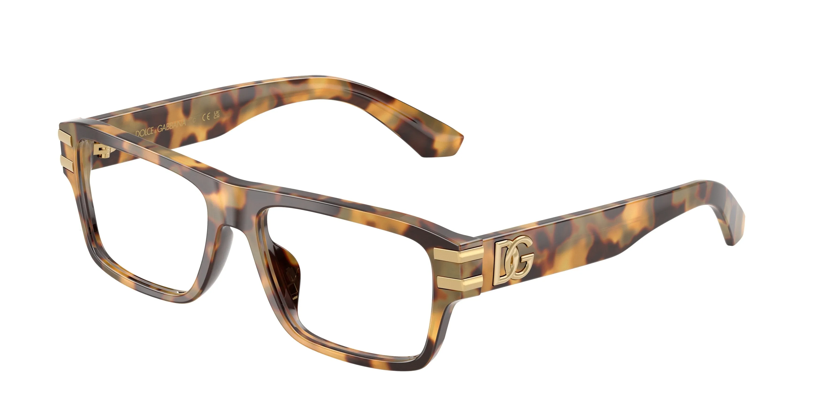 Dolce & Gabbana DX3005 3437 Montature da vista Acetato Tartaruga Trasparente Squadrata Normale - immagine 1