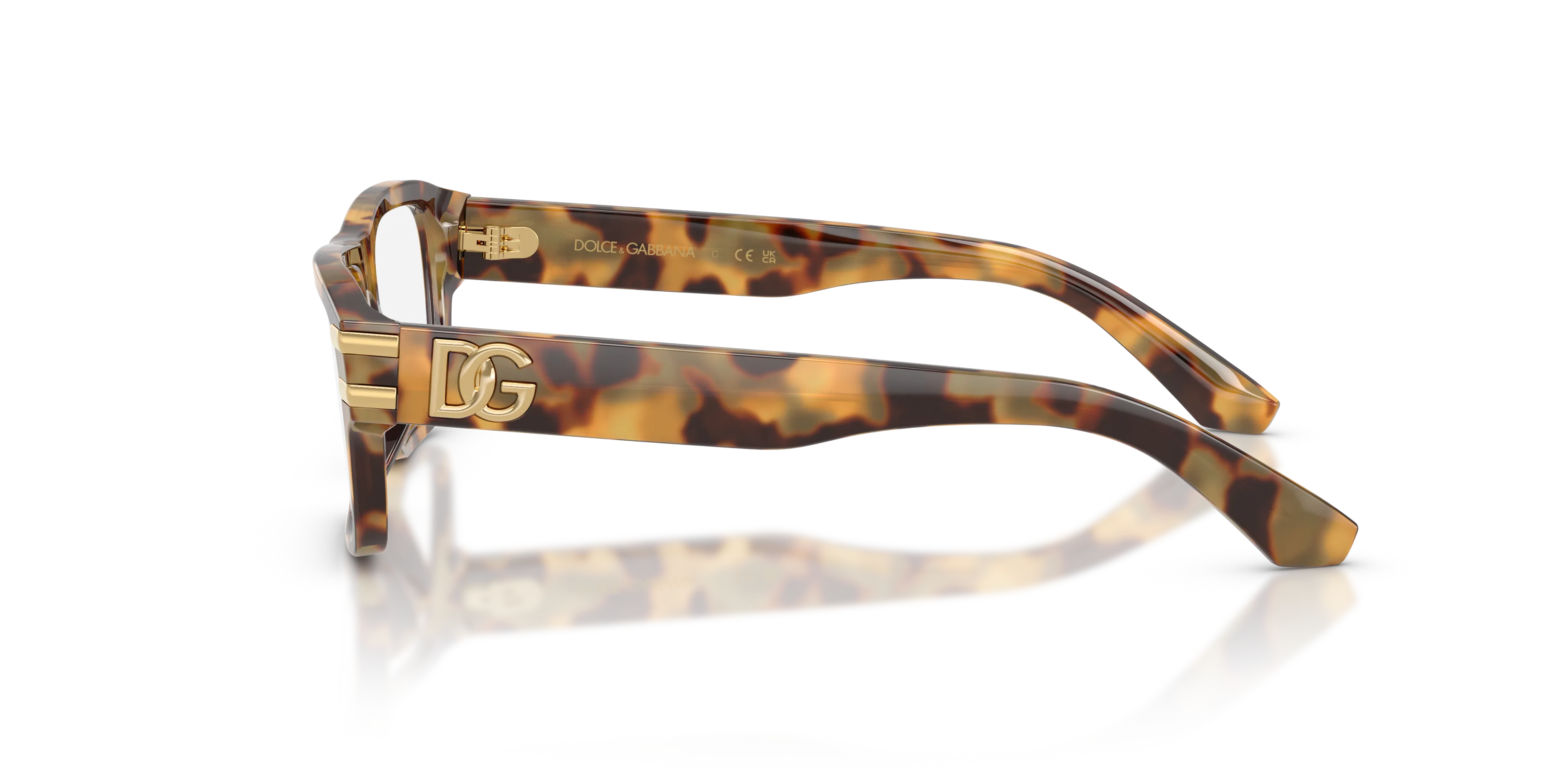 Dolce & Gabbana DX3005 3437 Montature da vista Acetato Tartaruga Trasparente Squadrata Normale - immagine 4