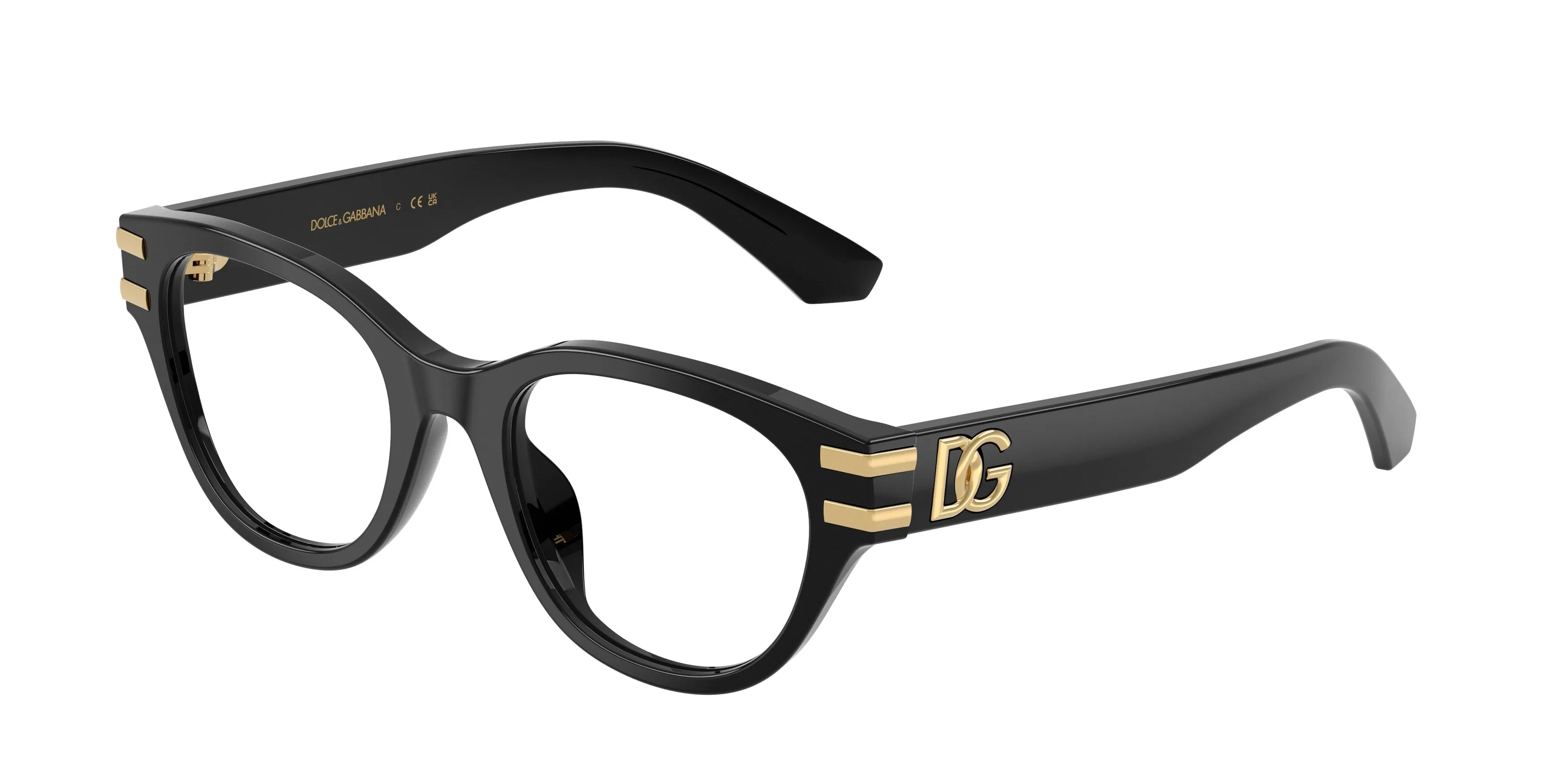 Dolce & Gabbana DX3004 501 Montature da vista Acetato Nero Trasparente Farfalla Normale - immagine 1