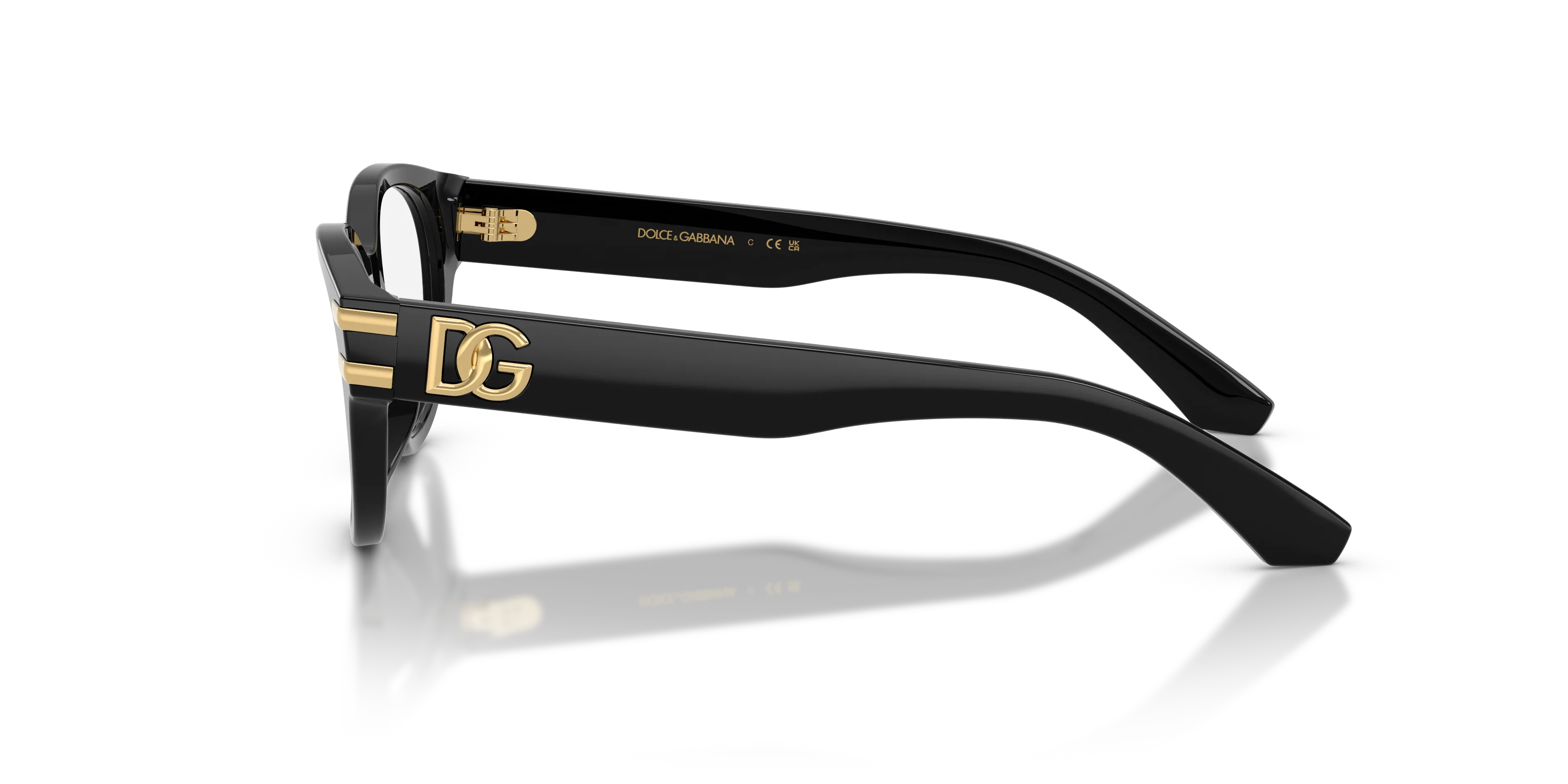 Dolce & Gabbana DX3004 501 Montature da vista Acetato Nero Trasparente Farfalla Normale - immagine 4