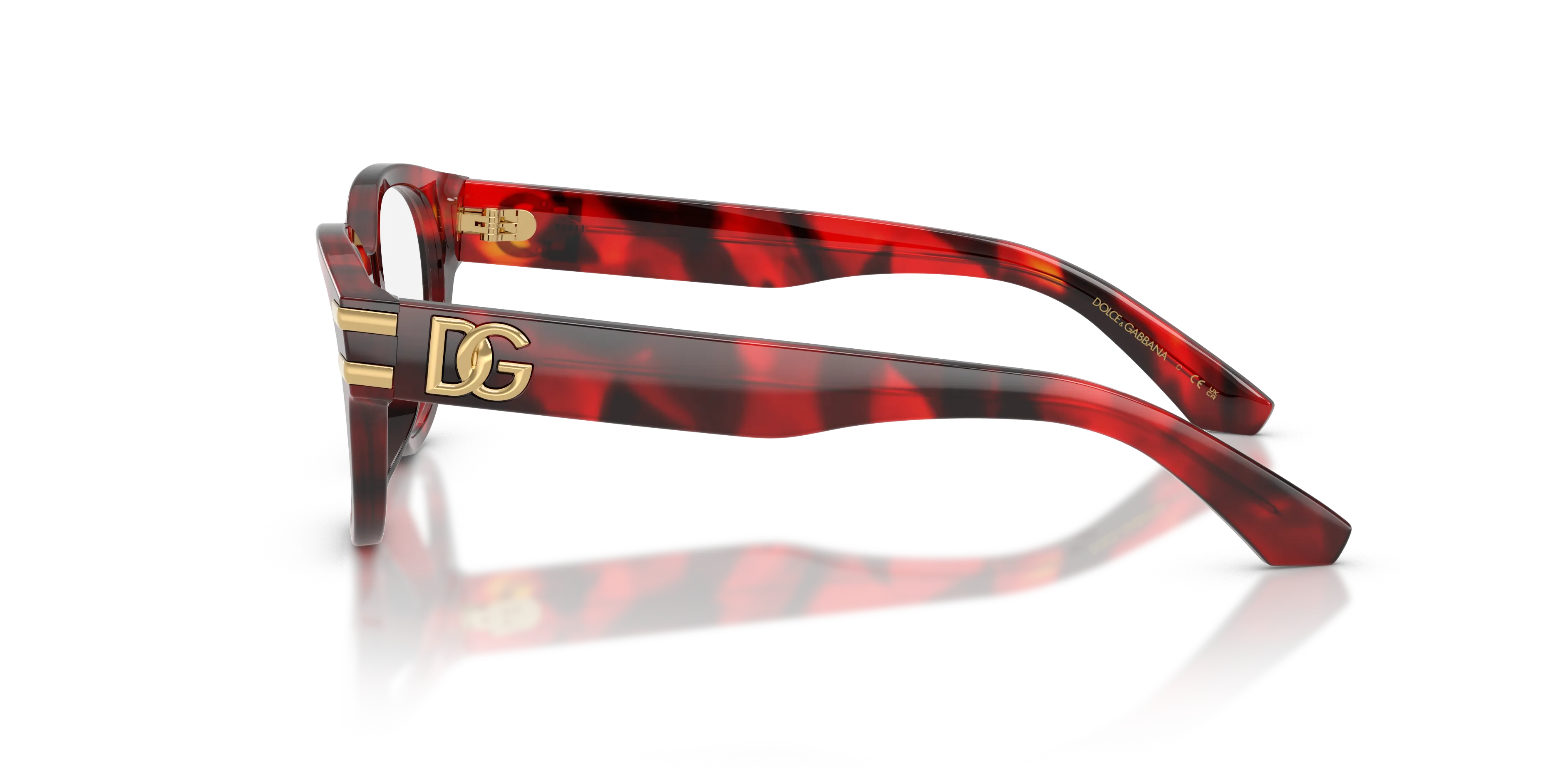 Dolce & Gabbana DX3004 3491 Montature da vista Acetato Tartaruga Trasparente Farfalla Normale - immagine 4