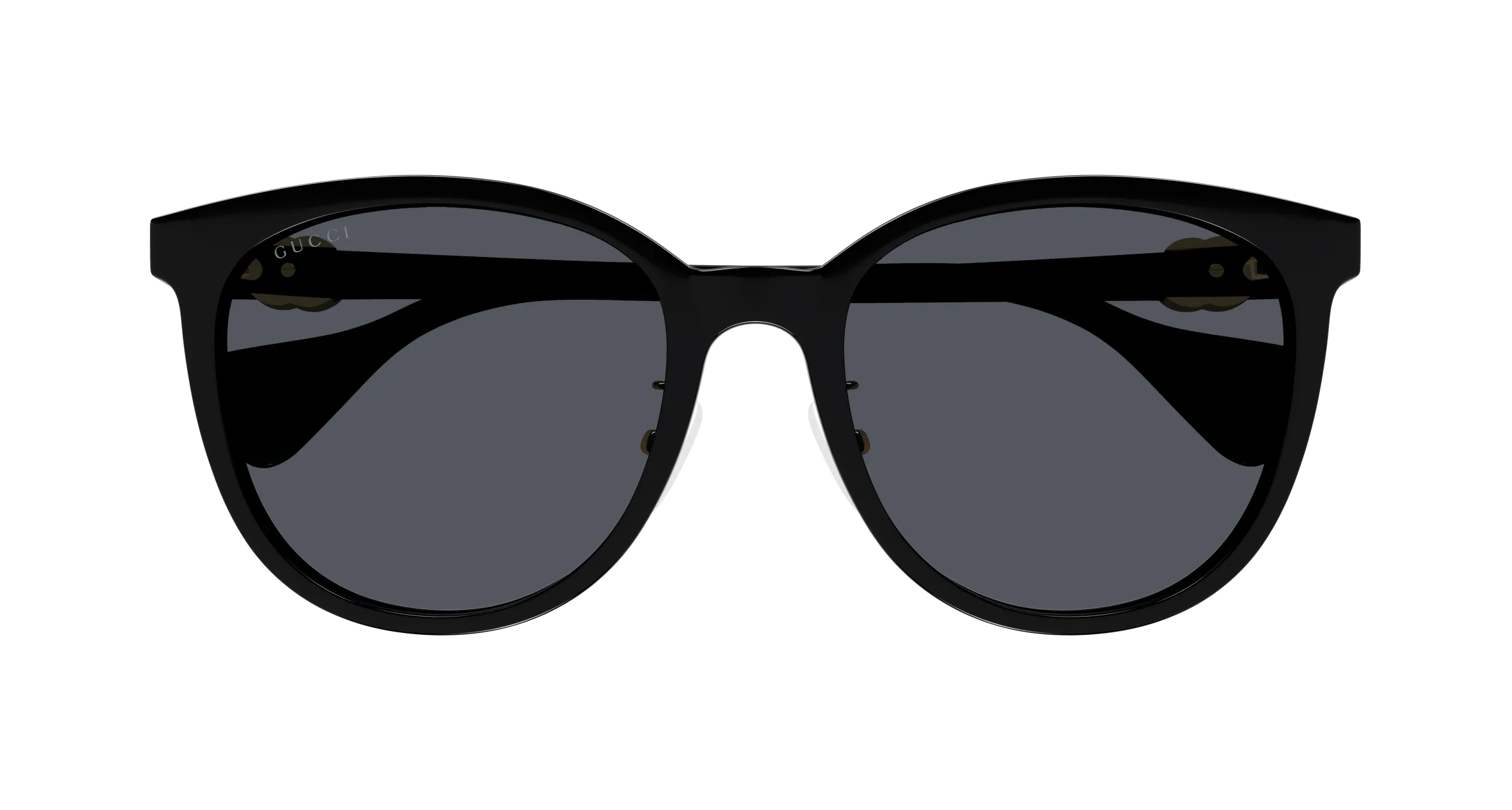 Gucci GG1180SK 002 Occhiali da sole Acetato Nero Grigio Cat Eye Normale - immagine 2