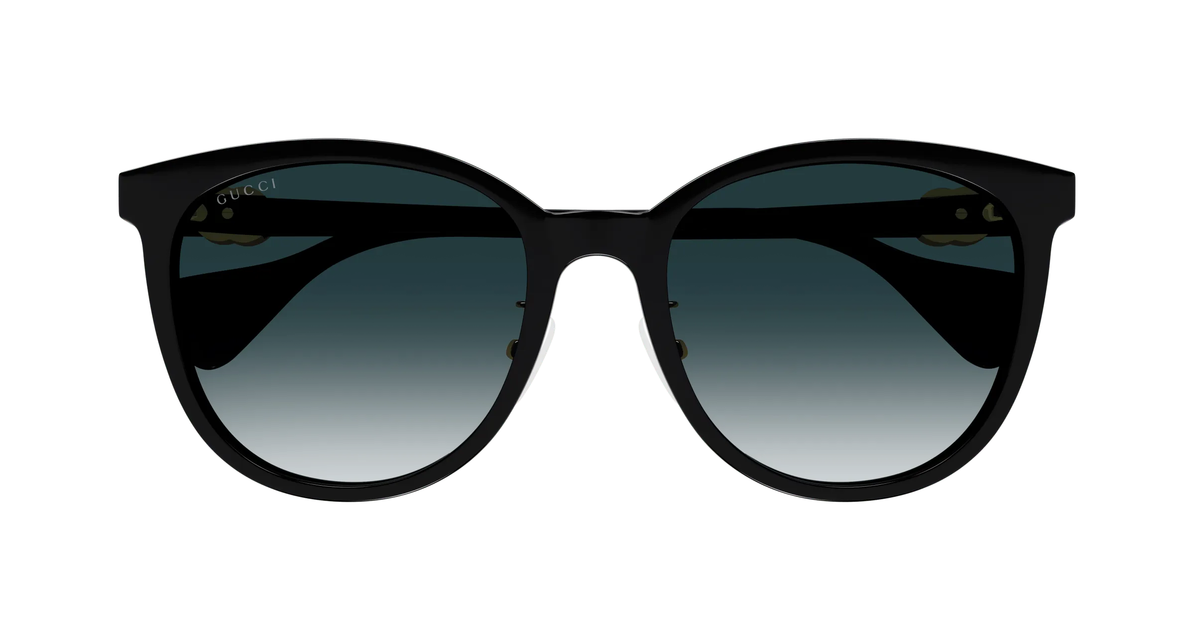 Gucci GG1180SK 001 Occhiali da sole Acetato Nero Grigio Cat Eye Normale Sfumato - immagine 2